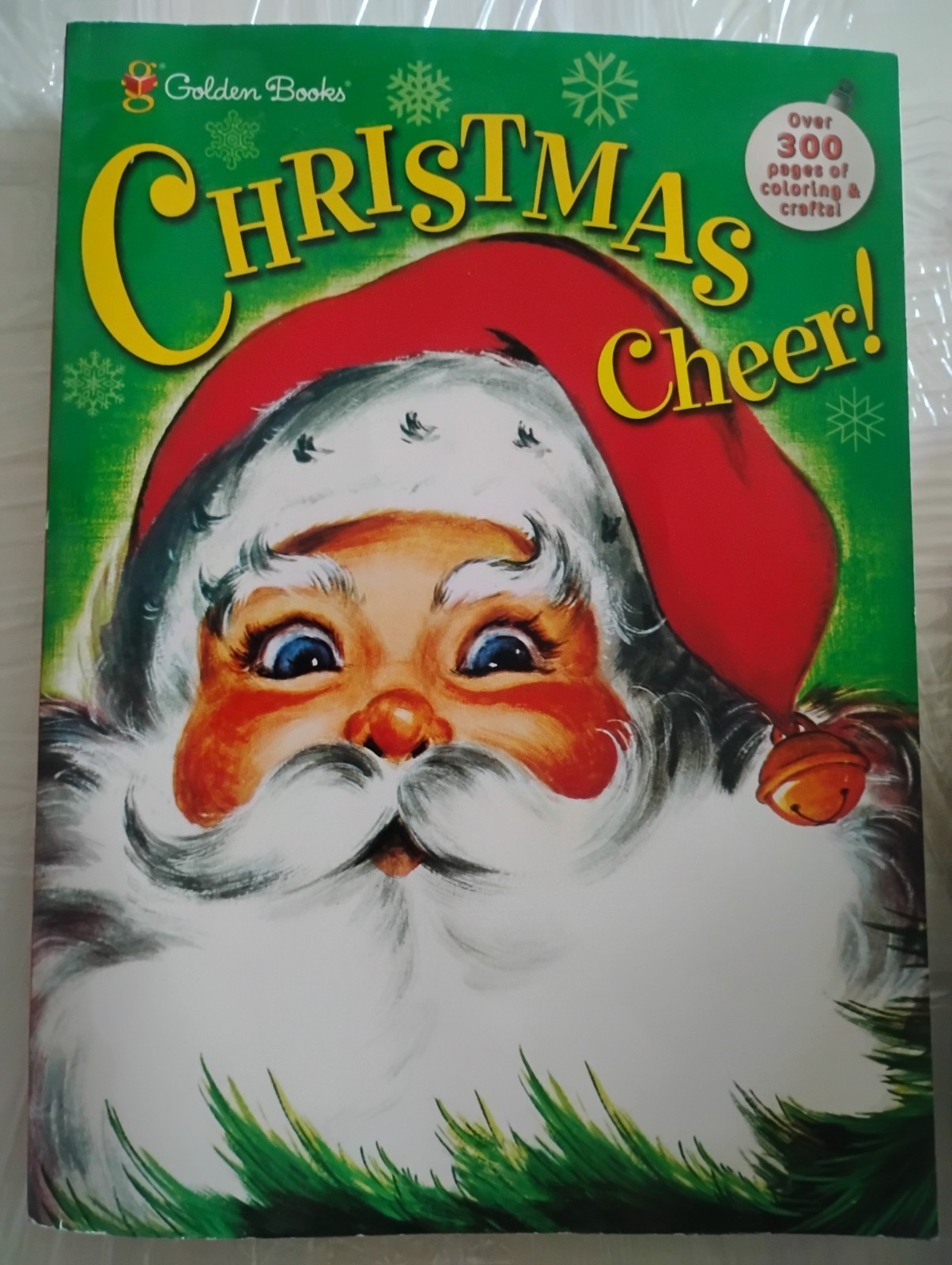 Vintage Never Used Golden Books Christmas Santa Coloring Book 1993 300 Pages