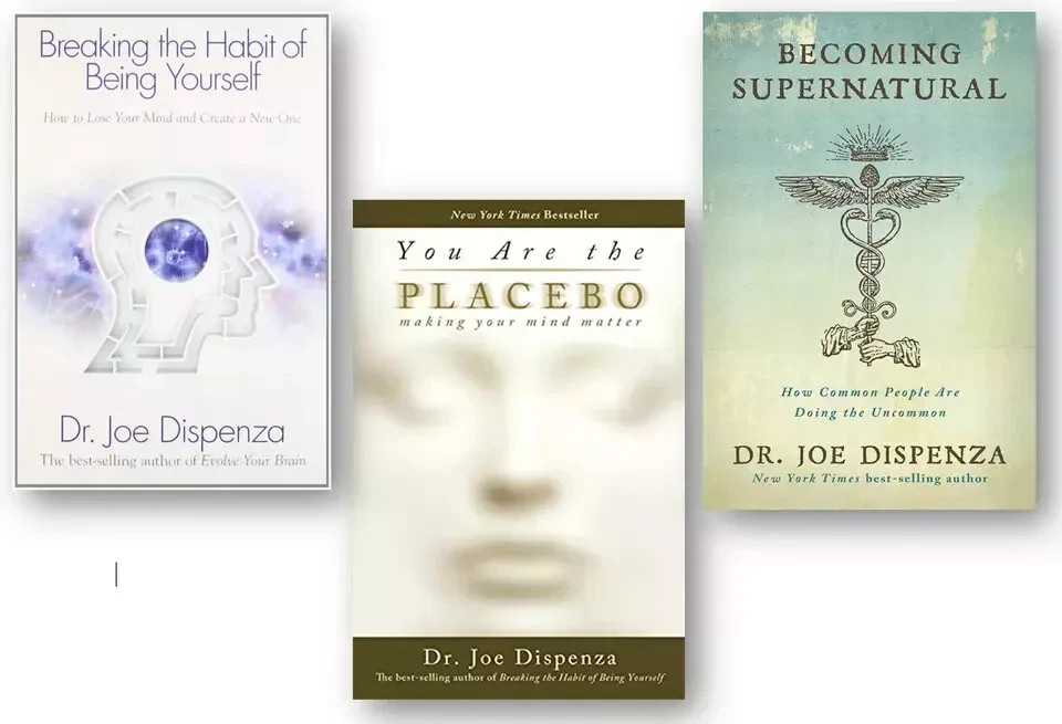 Joe Dispenza 3 Book Set Becoming Supernatural Placebo Breaking the Habit PB