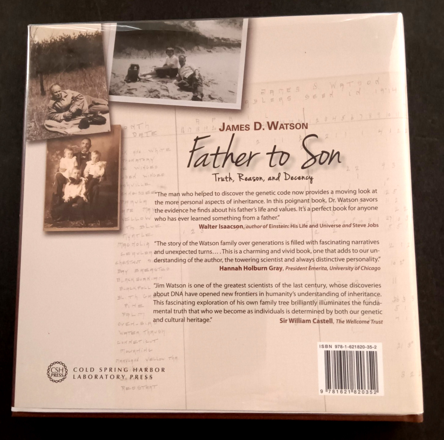 James D Watson – Father To Son SIGNED / AUTO HB Book – BECKETT AUTHENTICATED
