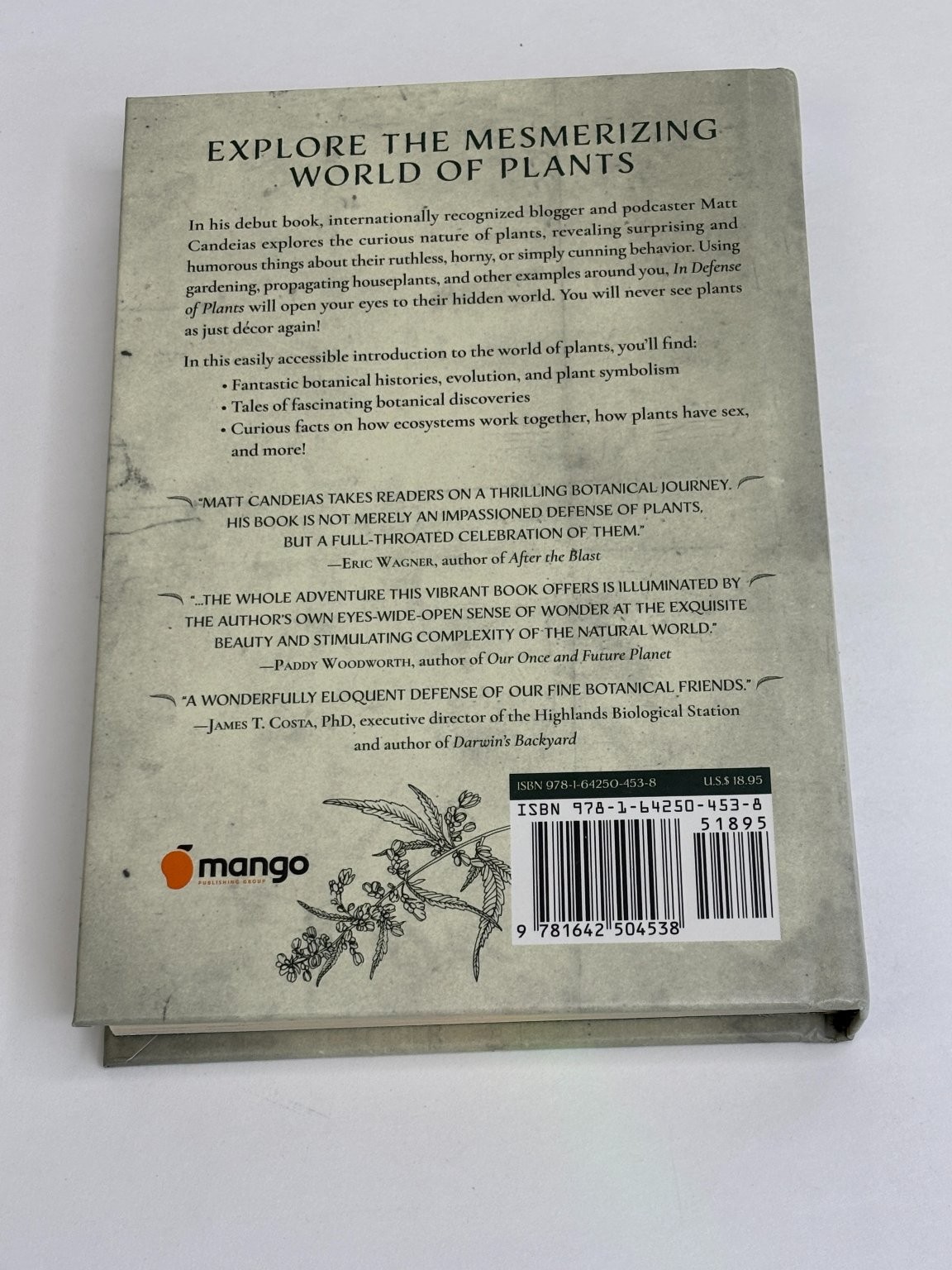 In Defense of Plants Matt Candeias 2021 Botany Science Paperback Mango