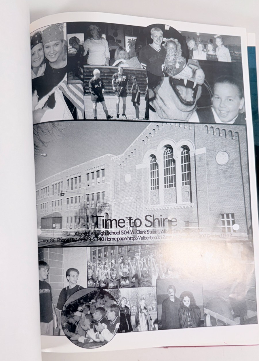 Albert Lee High School Yearbook 2000 Albert Lea Minnesota “Time to Shine” # 86