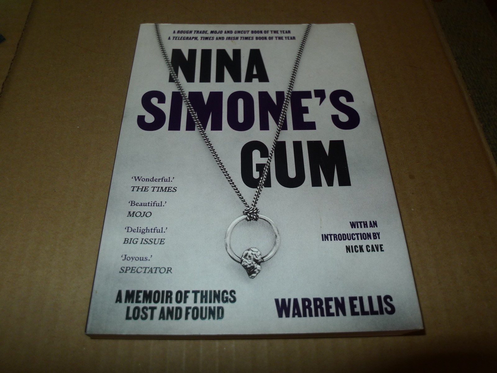 WARREN ELLIS Nina Simone’s Gum BOOK nick cave DIRTY THREE bad seeds