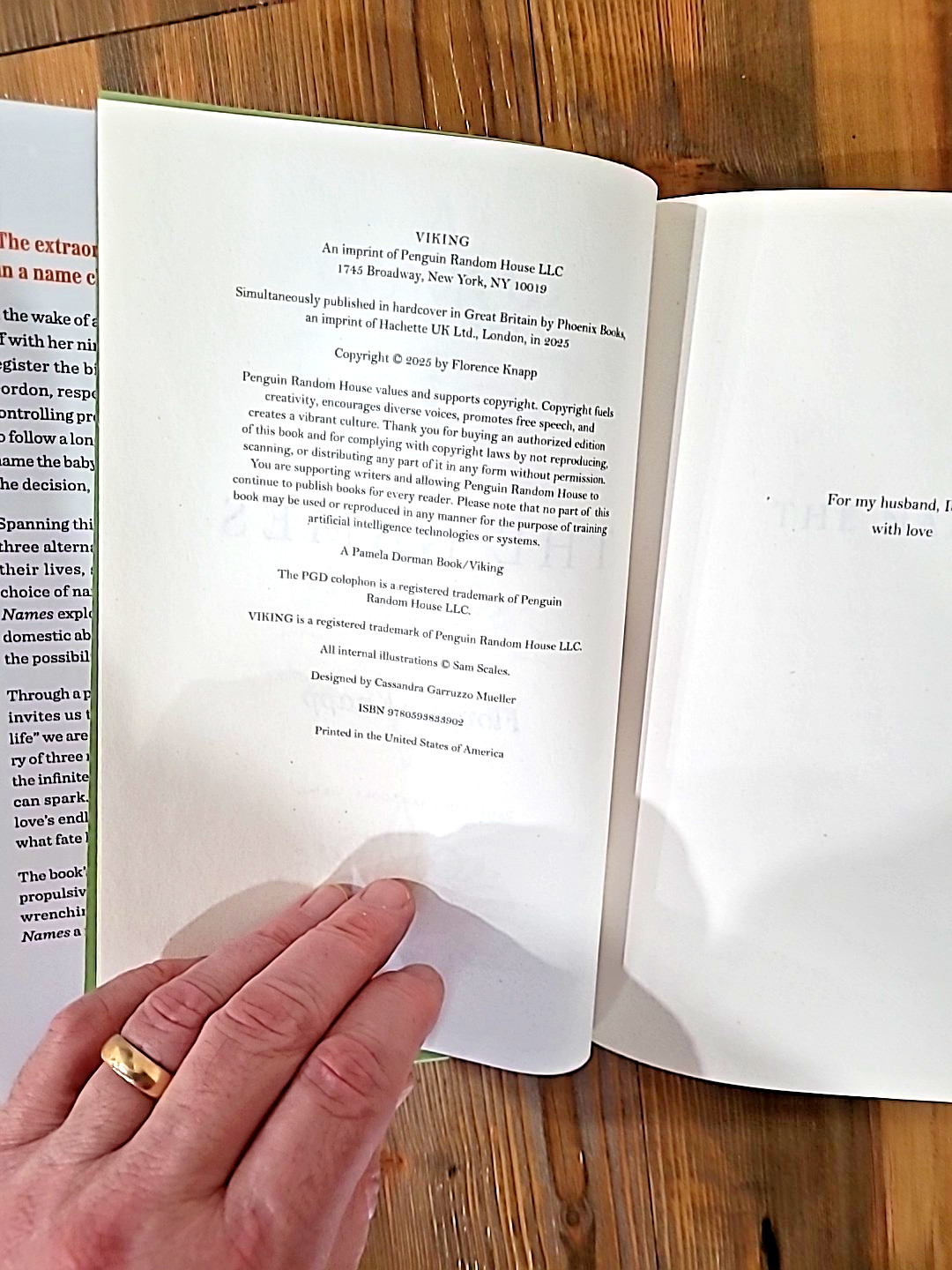 “The Names” – Hardback Novel by Florence Knapp