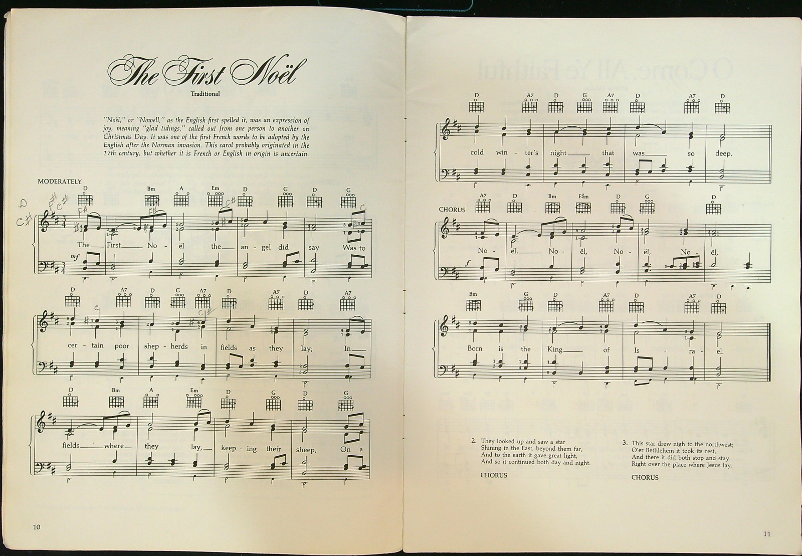 Vintage Reader’s Digest Best Loved Christmas Carols Music Songbook 1970 753a