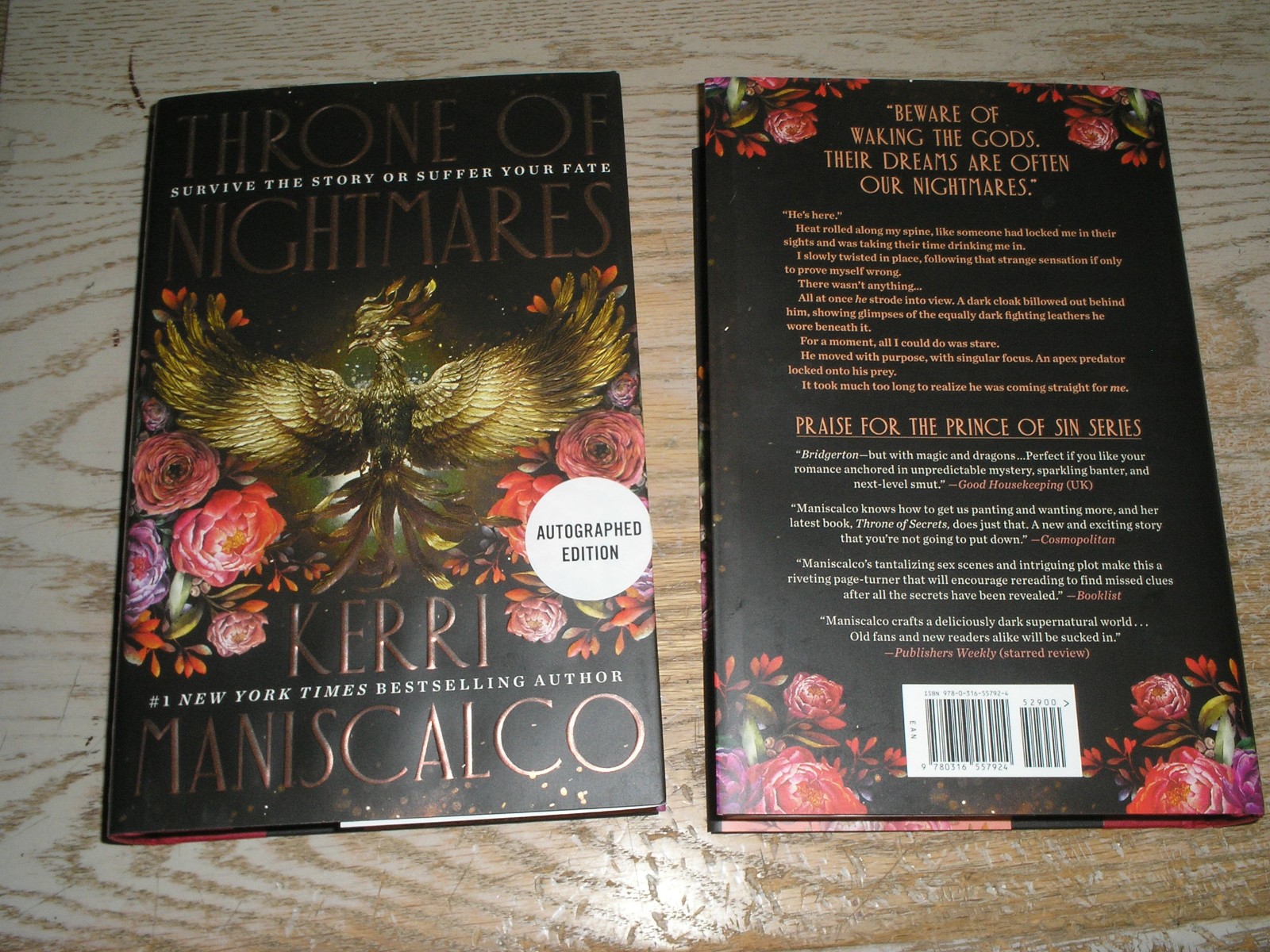 SIGNED 1st Throne of Nightmares : A Novel by Kerri Maniscalco (2026, Hardcover)
