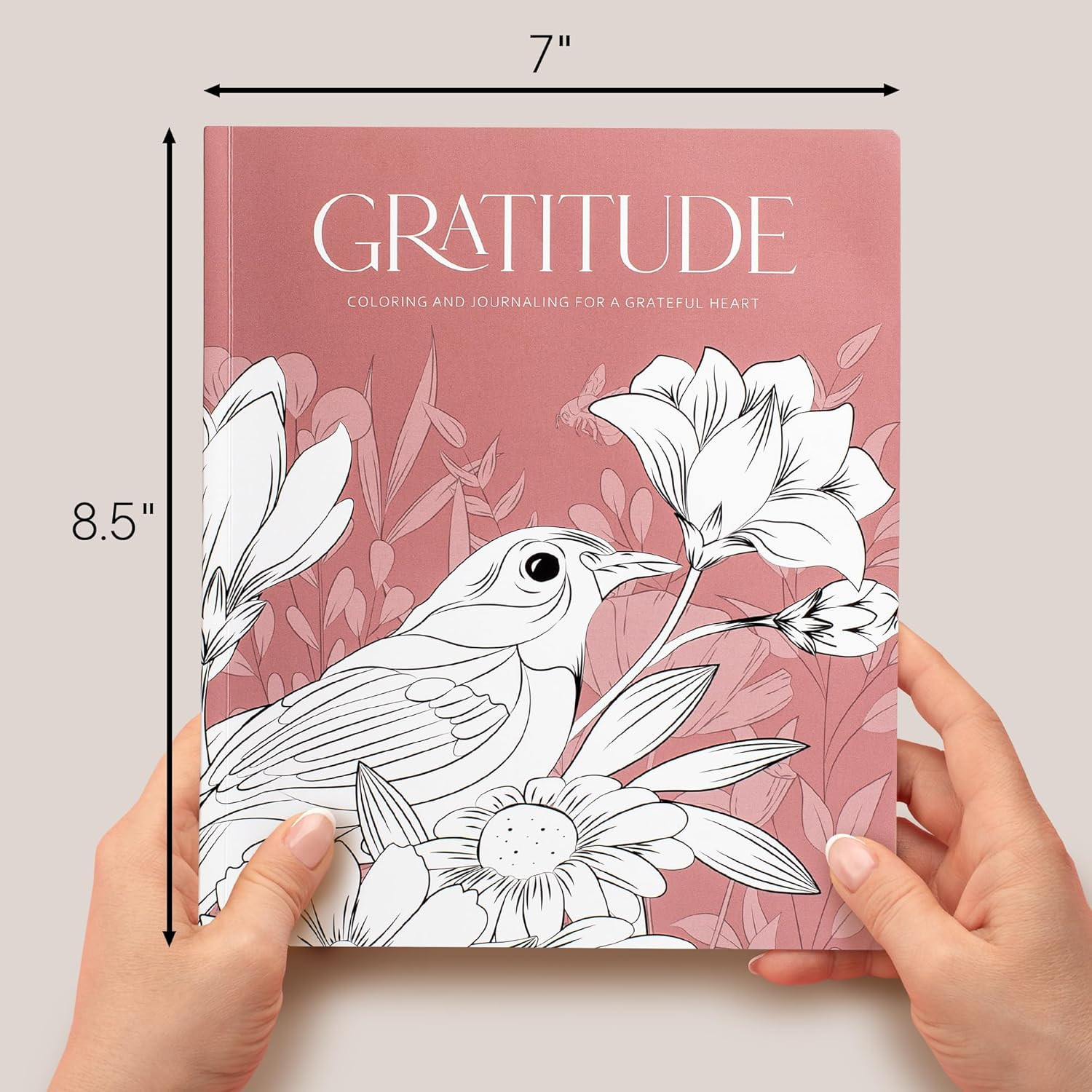 Beautiful Adult Coloring Book Set of 2 for Relaxation – Gratitude