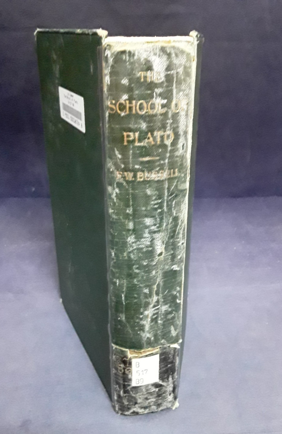 School of Plato: Its Origin, Development & Revival; Bussell 1896 vtg HB A 260227