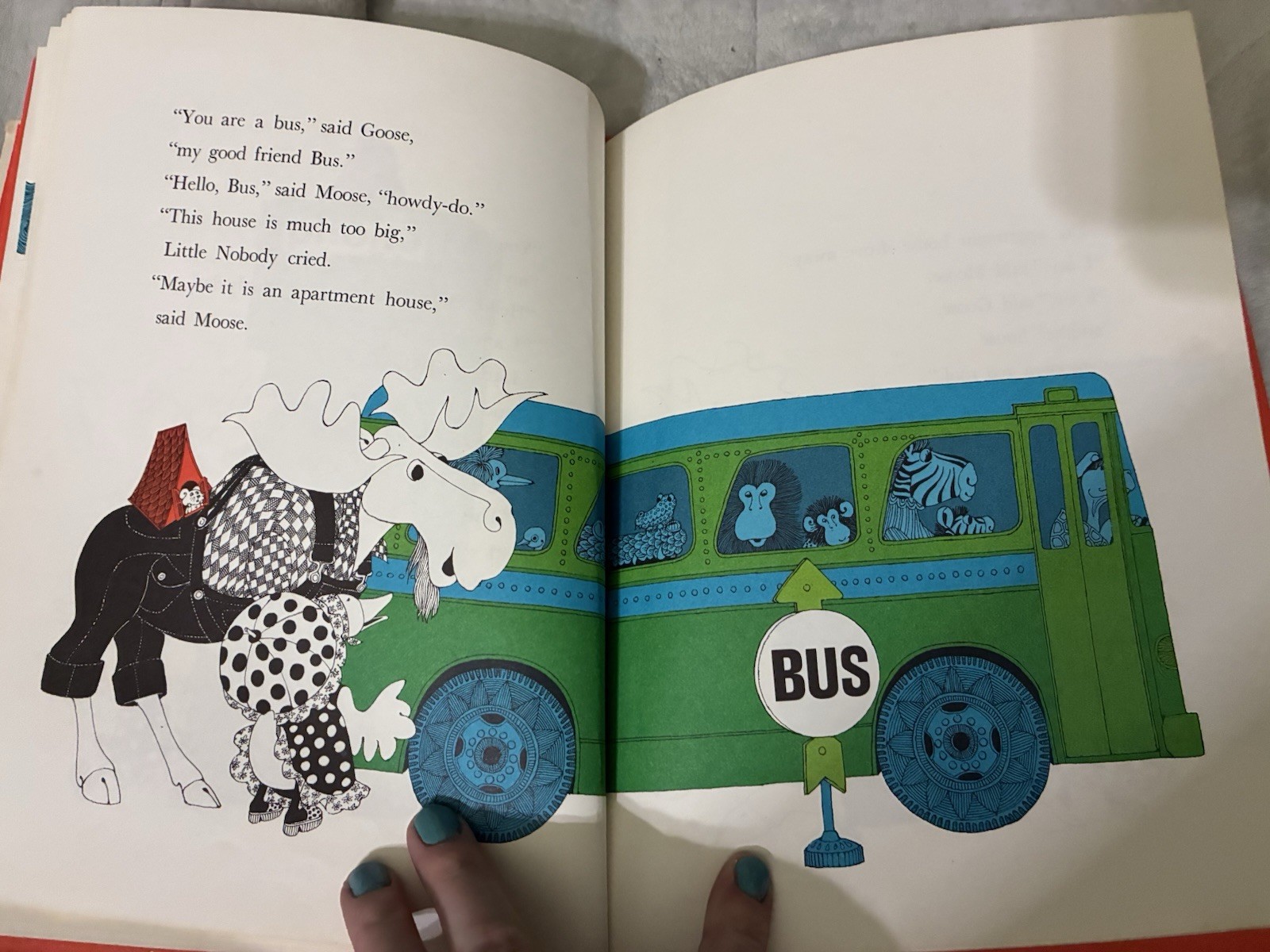 Moose Goose And Little Nobody by Ellen Raskin 1974