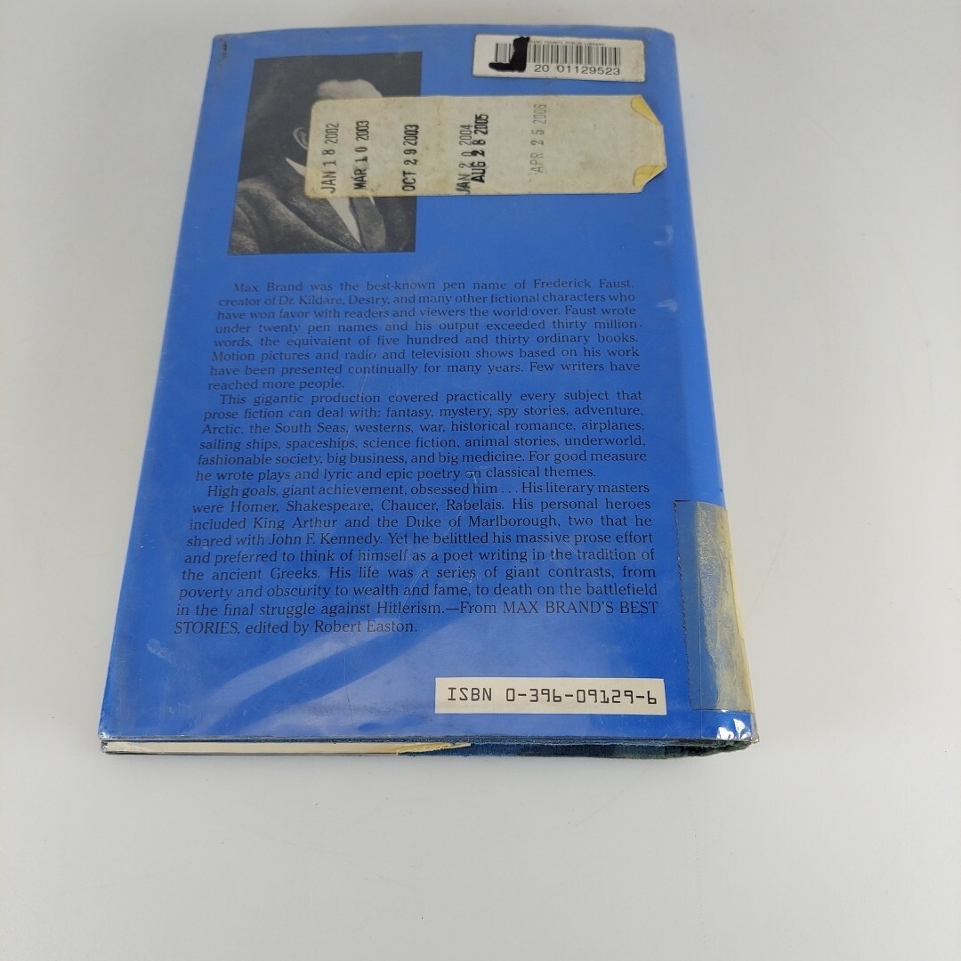 The Nighthawk Trail by Max Brand, Dodd, Mead 1987 1st Print HCDJ Ex-Library