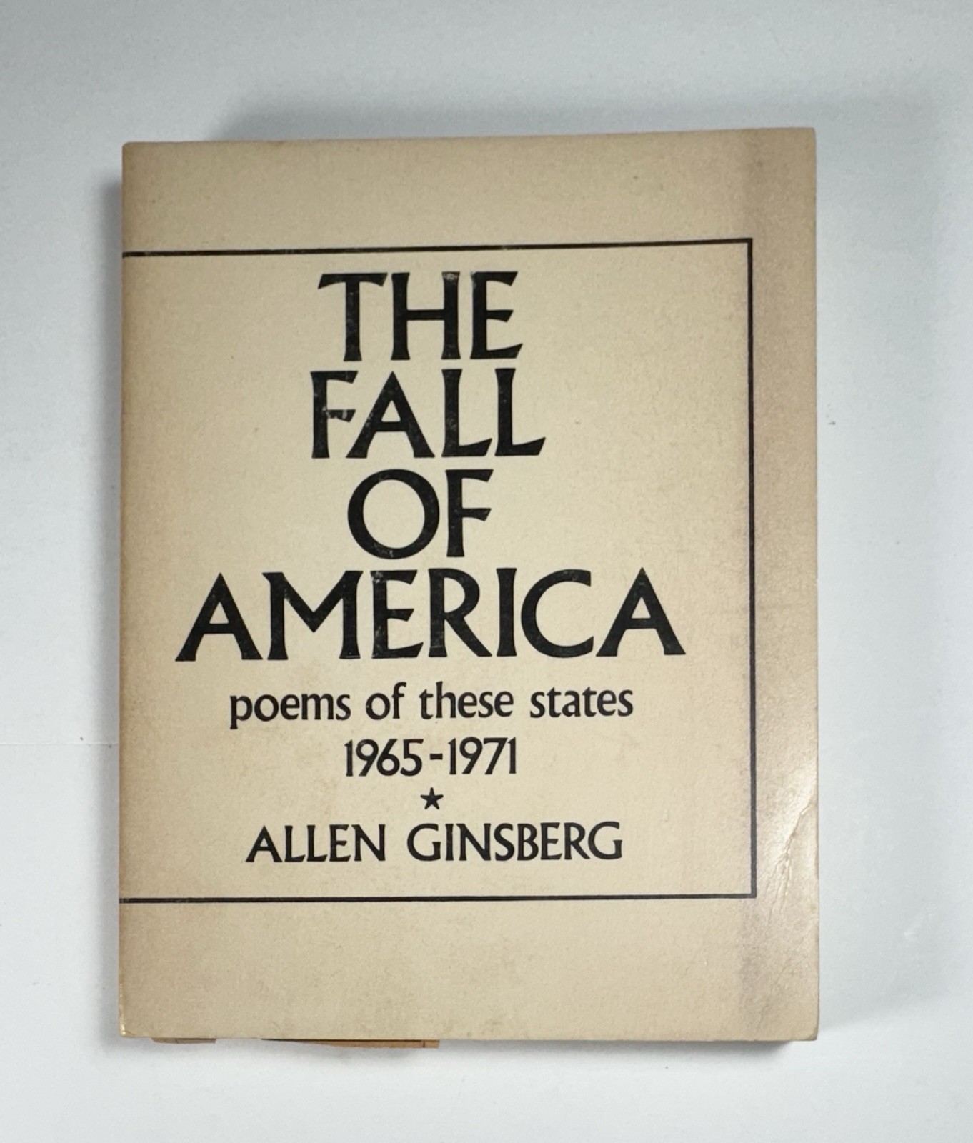 The Fall Of America 1965 – 1971 Allen Ginsberg True First Print White Cover VG+