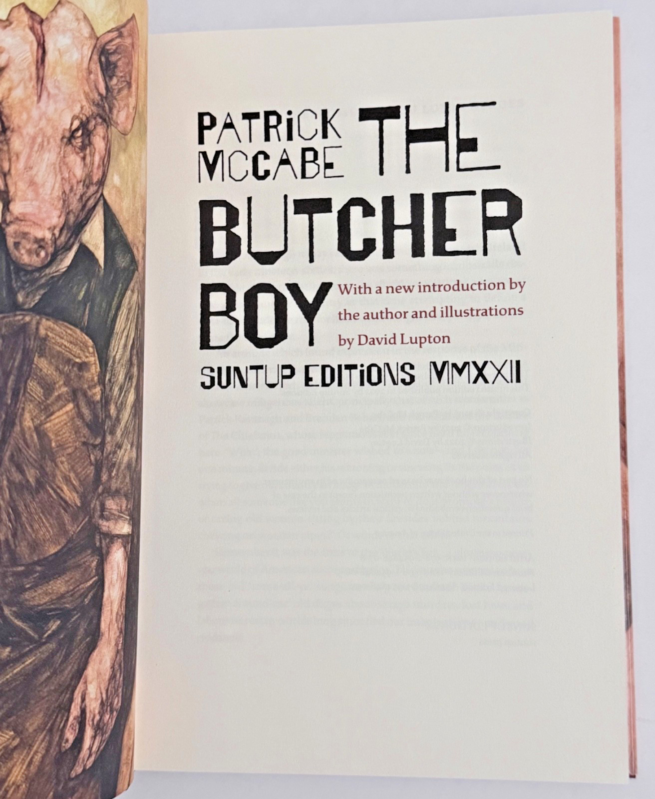 The Butcher Boy by Patrick McCabe Artist Signed Limited Edition 1,000 – 2022 HC
