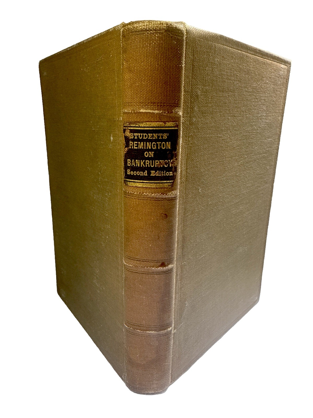 1924 Students Remington Book On Bankruptcy Law, Elements of 2nd Ed. os