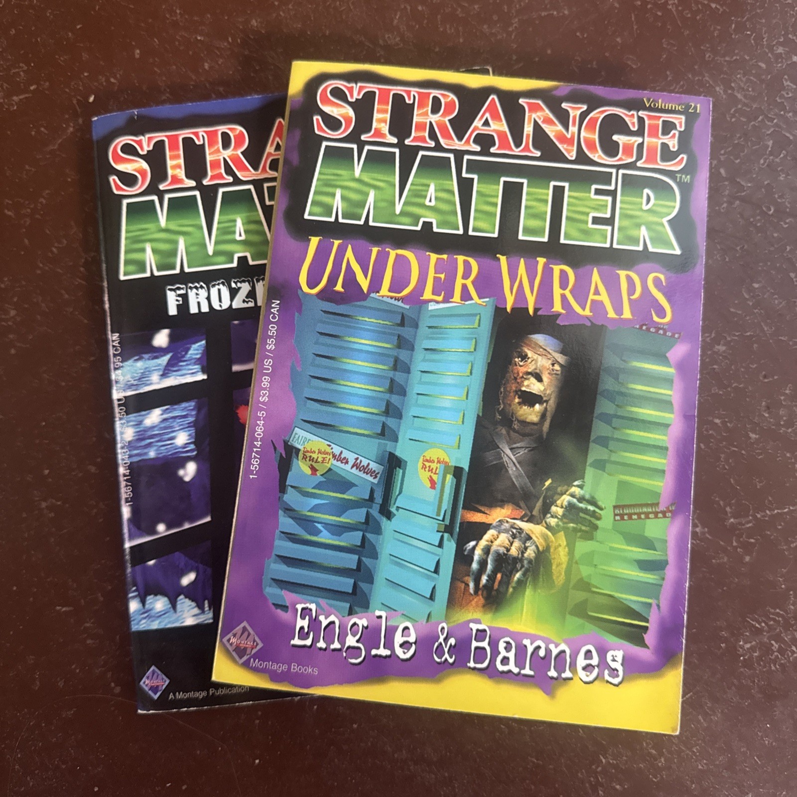 Strange Matter 1995-1996 PB Books (2) Engle & Barnes Volumes 8 and 21