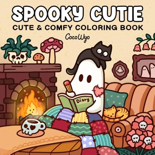 Spooky Cutie: Coloring Book for Adults and Teens Featuring Adorable Creepy C…