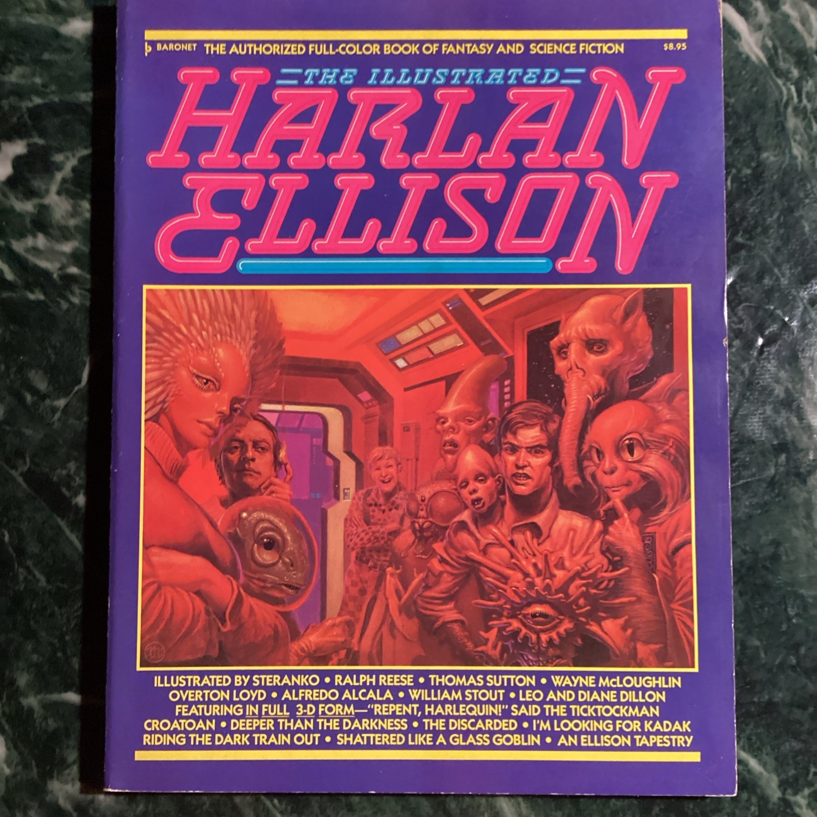 The Illustrated Harlan Ellison (Baronet Publishing 1978) 3D Glassss