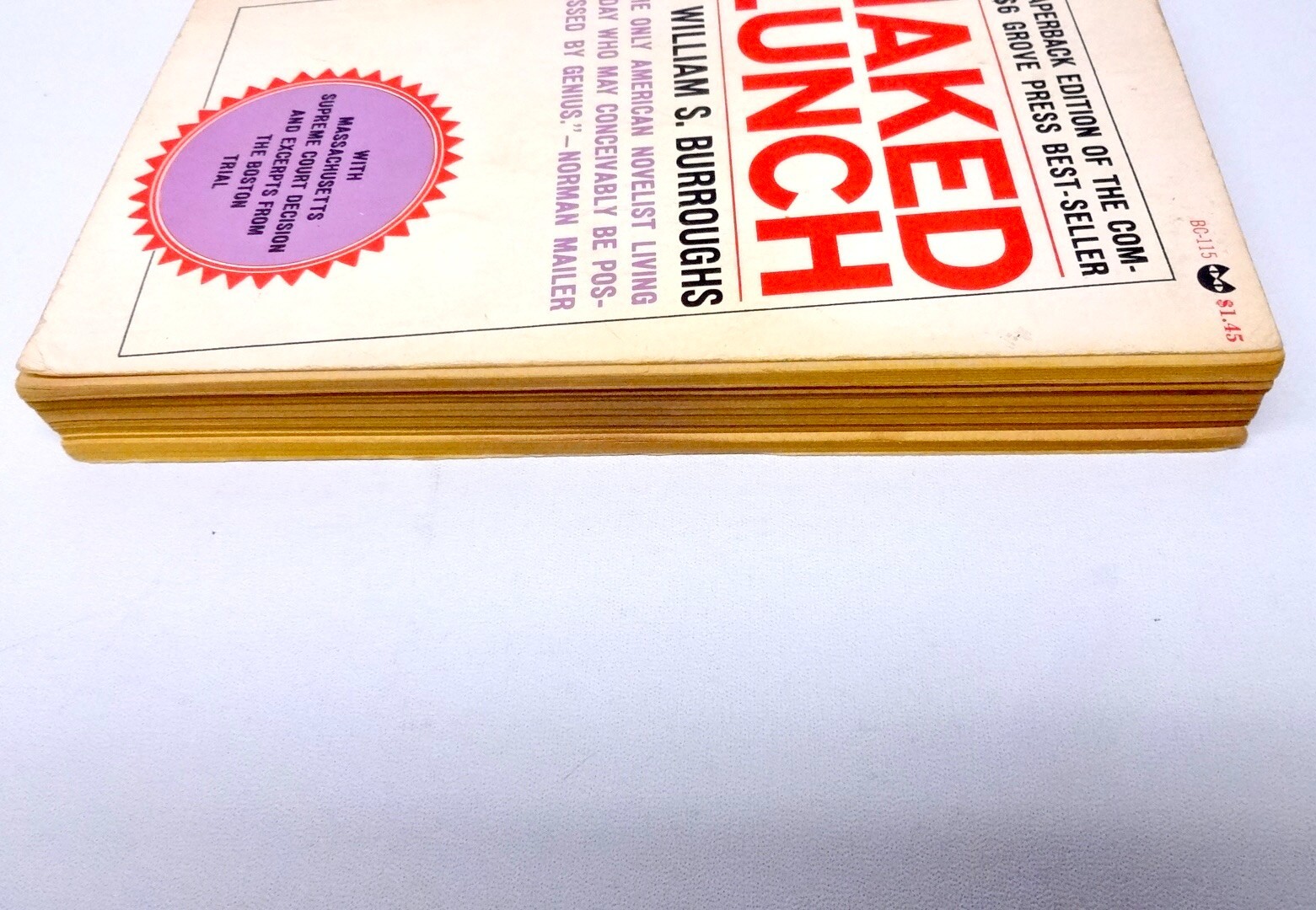 Naked Lunch William Burroughs 1966 1st Evergreen Black Cat Edition PB Vtg