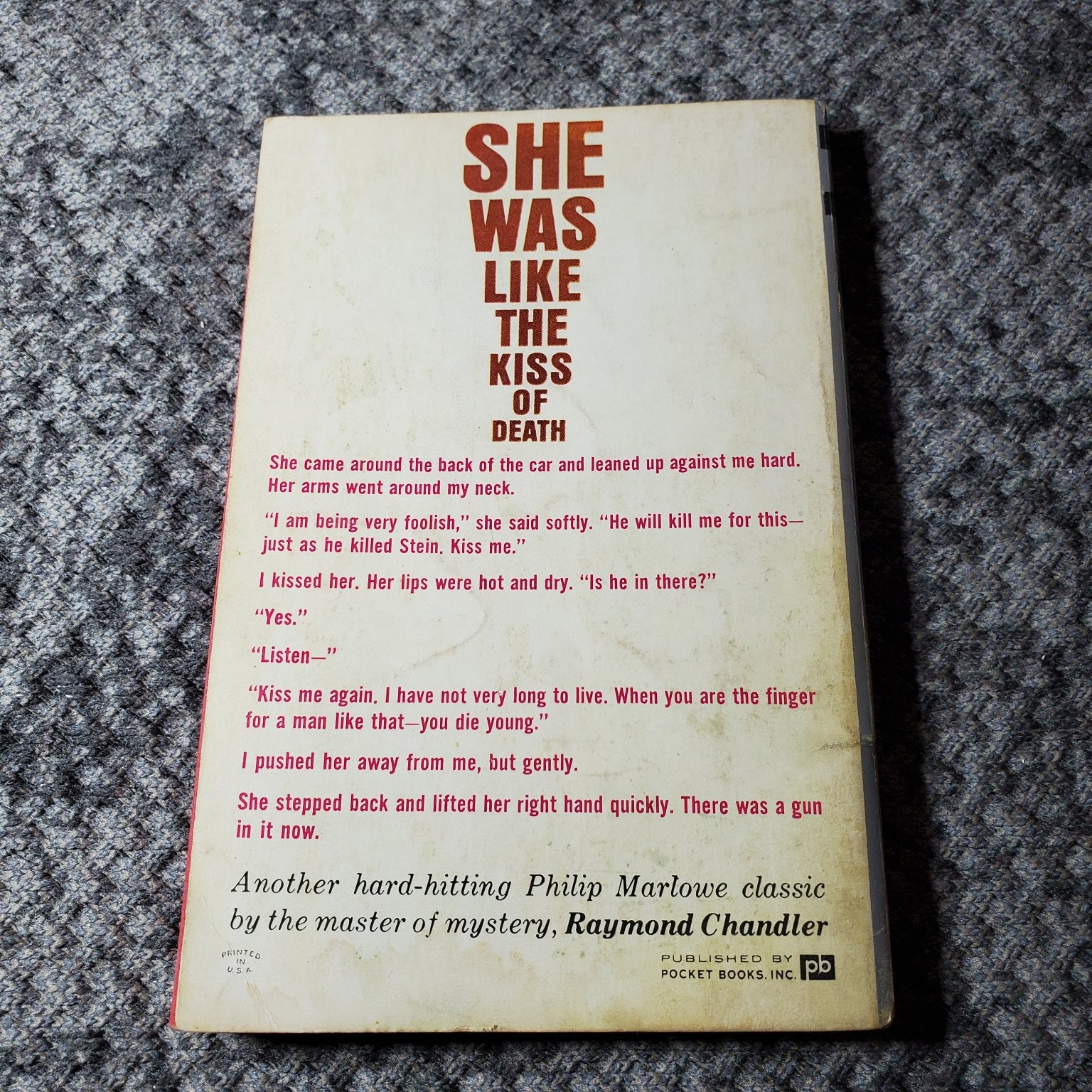 The Little Sister Raymond Chandler 1963 4th Printing Philip Marlowe Pocket Books