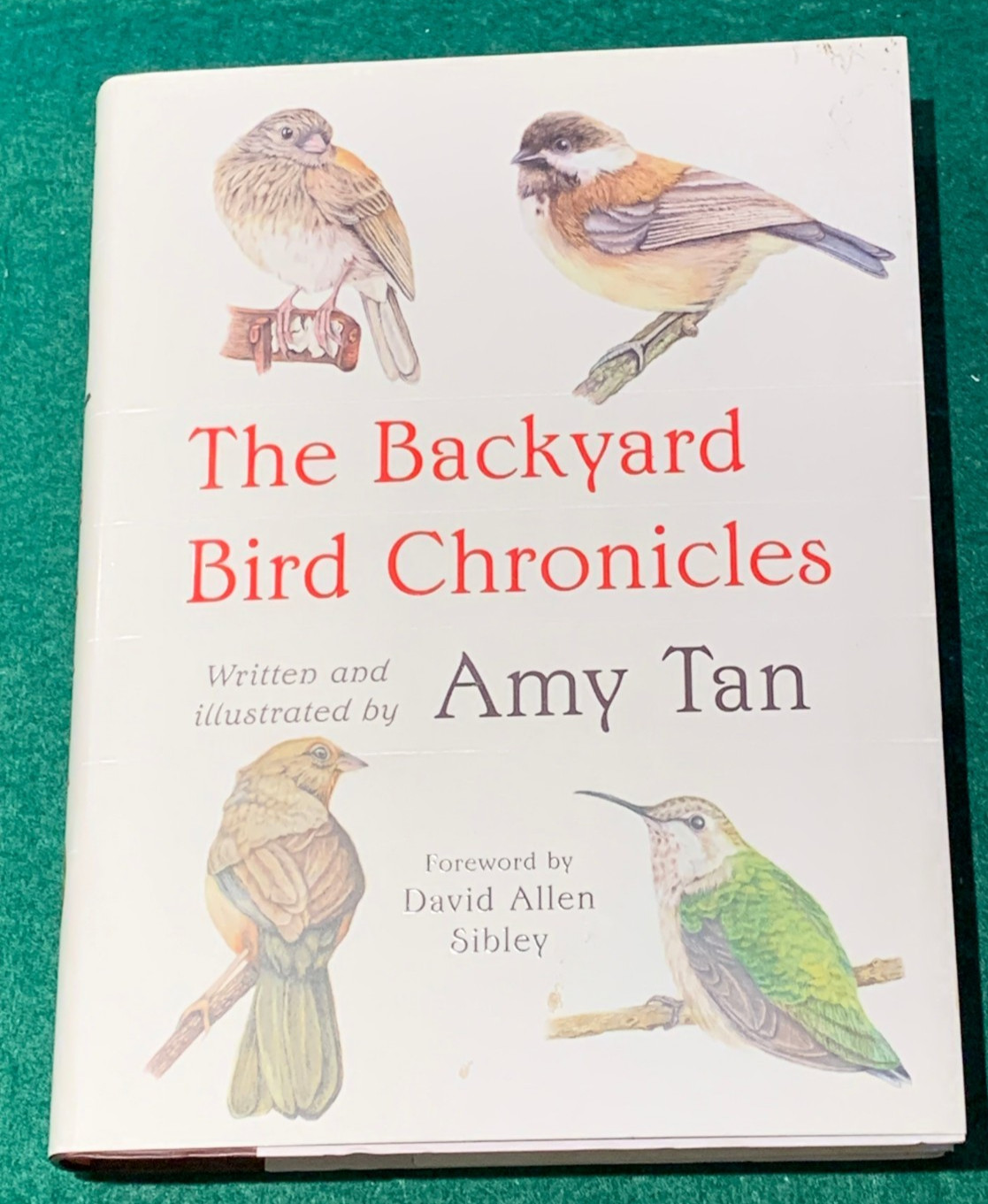 The Backyard Bird Chronicles Amy Tan SIGNED BOOKPLATE w/ Postcard 4th Print 2024