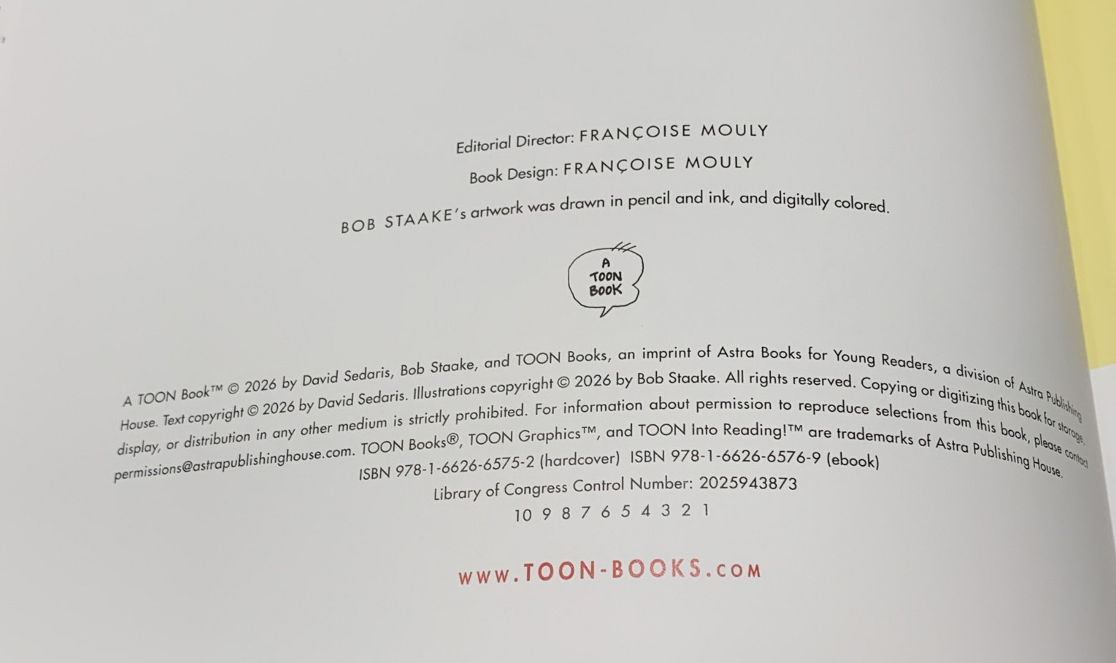 The Selfish Sister David Sedaris SIGNED BOOKPLATE 1st/1st HC DJ 2026 Bob Staake