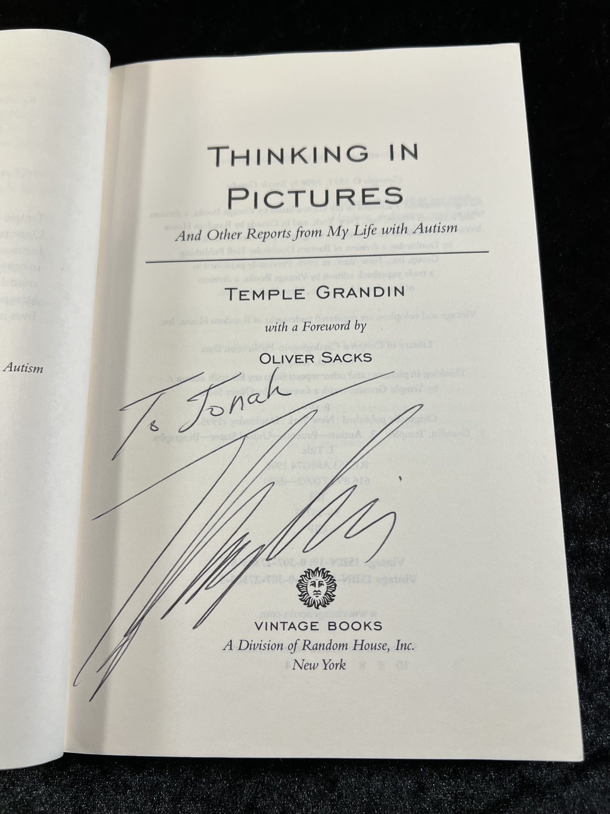 SIGNED ‘Thinking in Pictures’ — Temple Grandin (Expanded Edition Softcover)