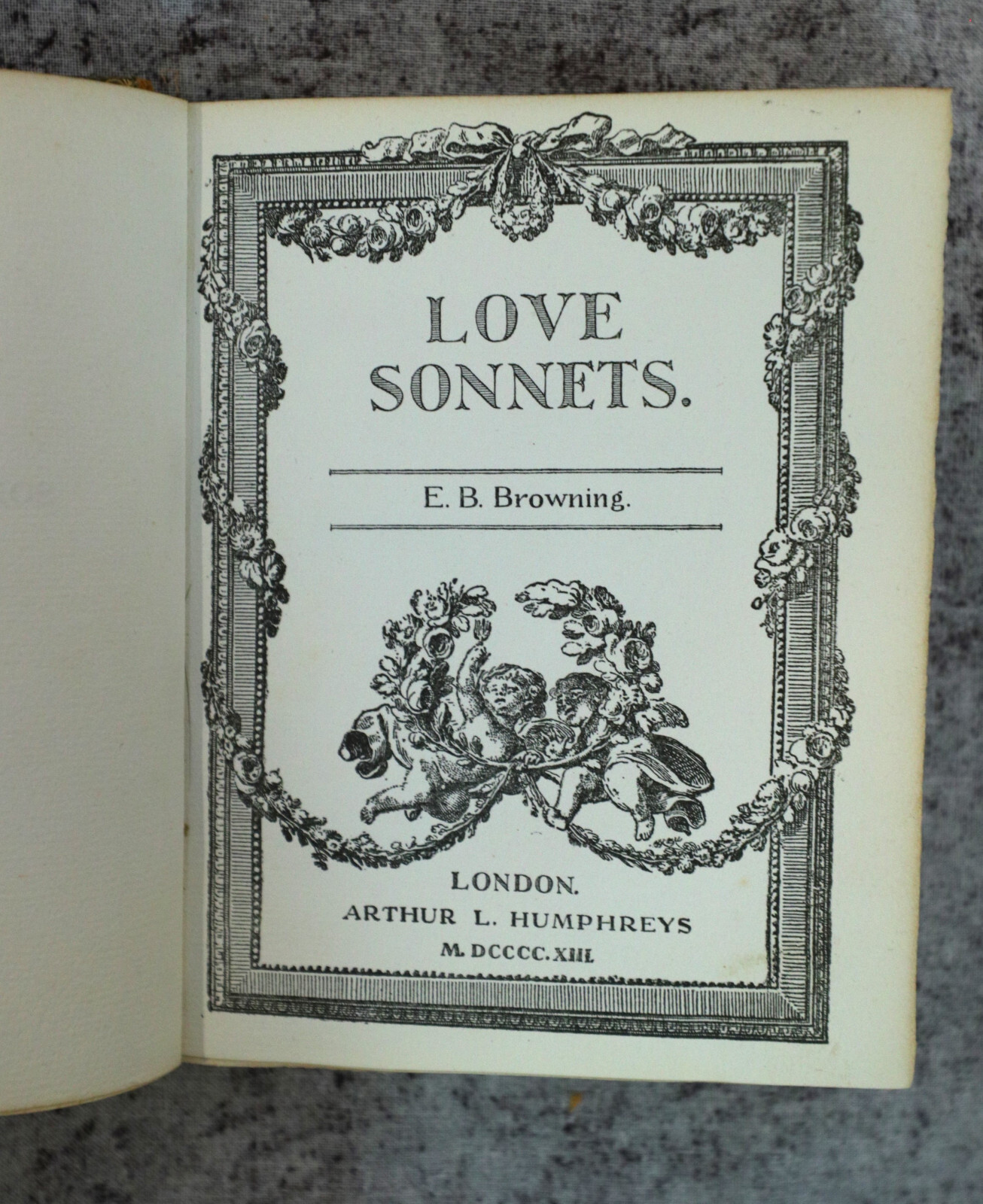 [Sh12] Fine Binding signed Sangorski & Sutcliffe, 1913, Love Sonnets EB Browning