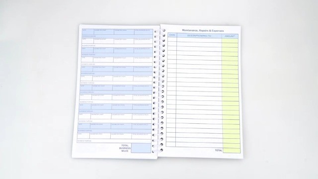3-Pack Mileage & Expense Log Book – 600+ Entries, 60 Pages, 6 Pockets, 5.25″x8.5