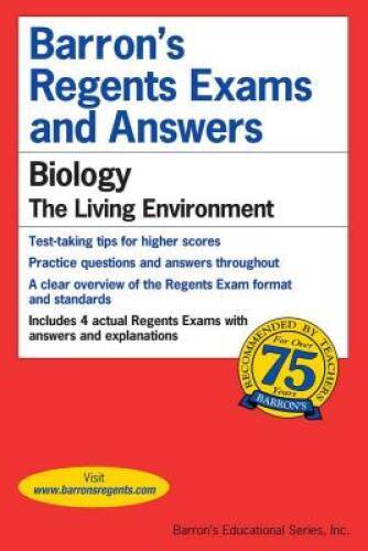 Barron’s Regents Exams and Answers: Biology – Paperback – GOOD