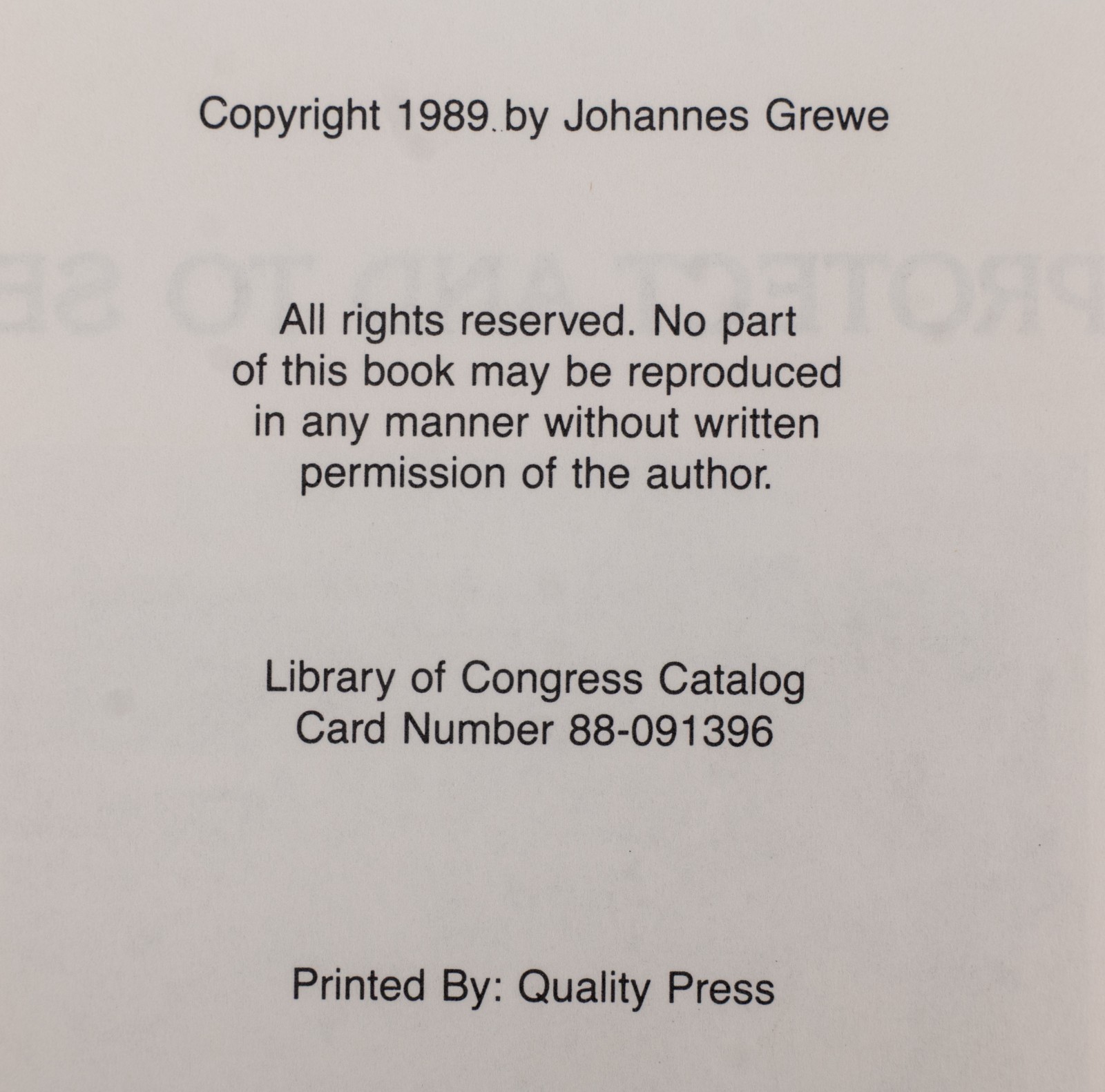 The Police Service Dog 1989 Johannes Grewe Quality Press HC DJ Used