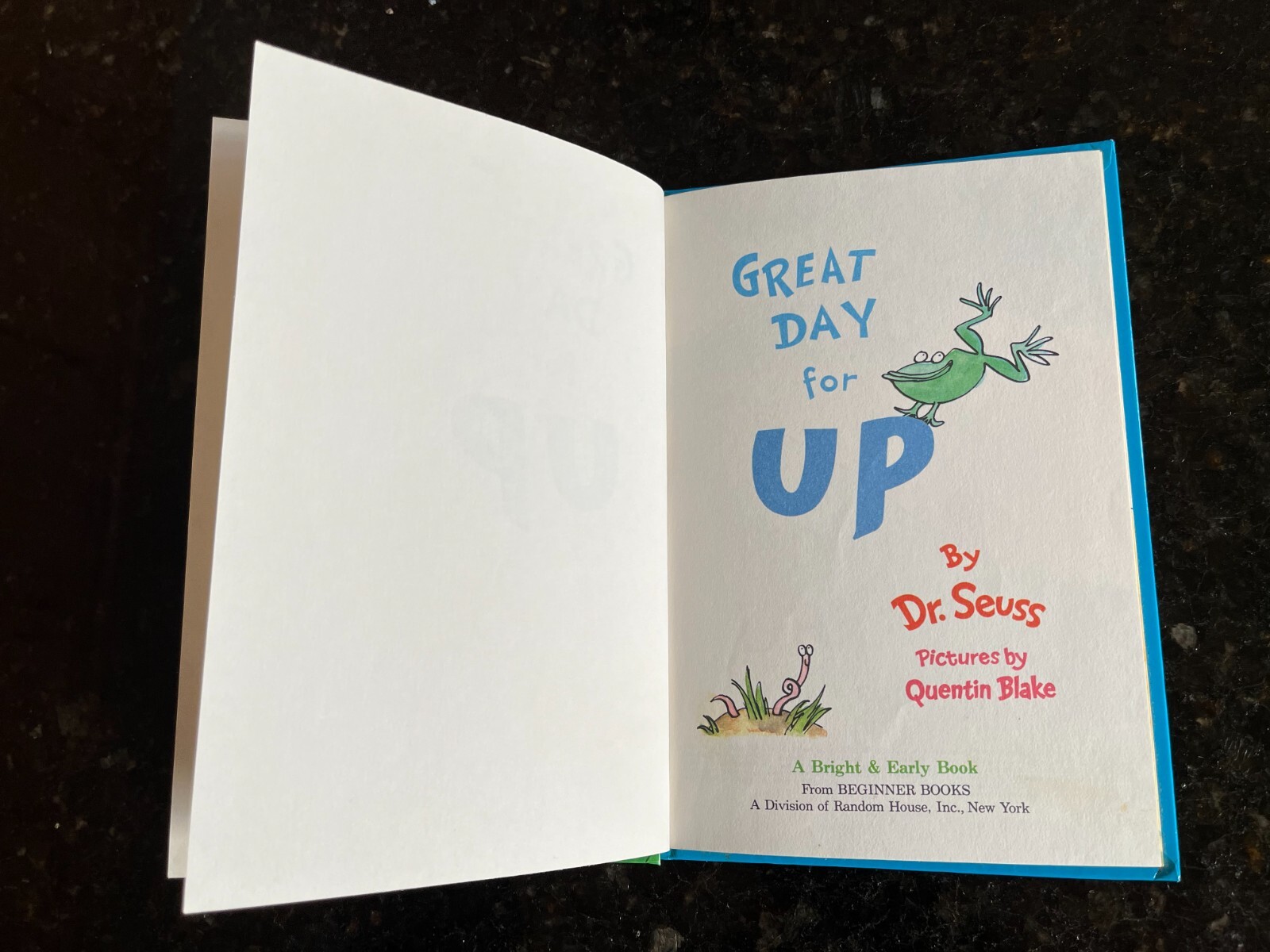 Great day for up Dr. Seuss hardcover beginner book 6.25″ x 8.75″ #1