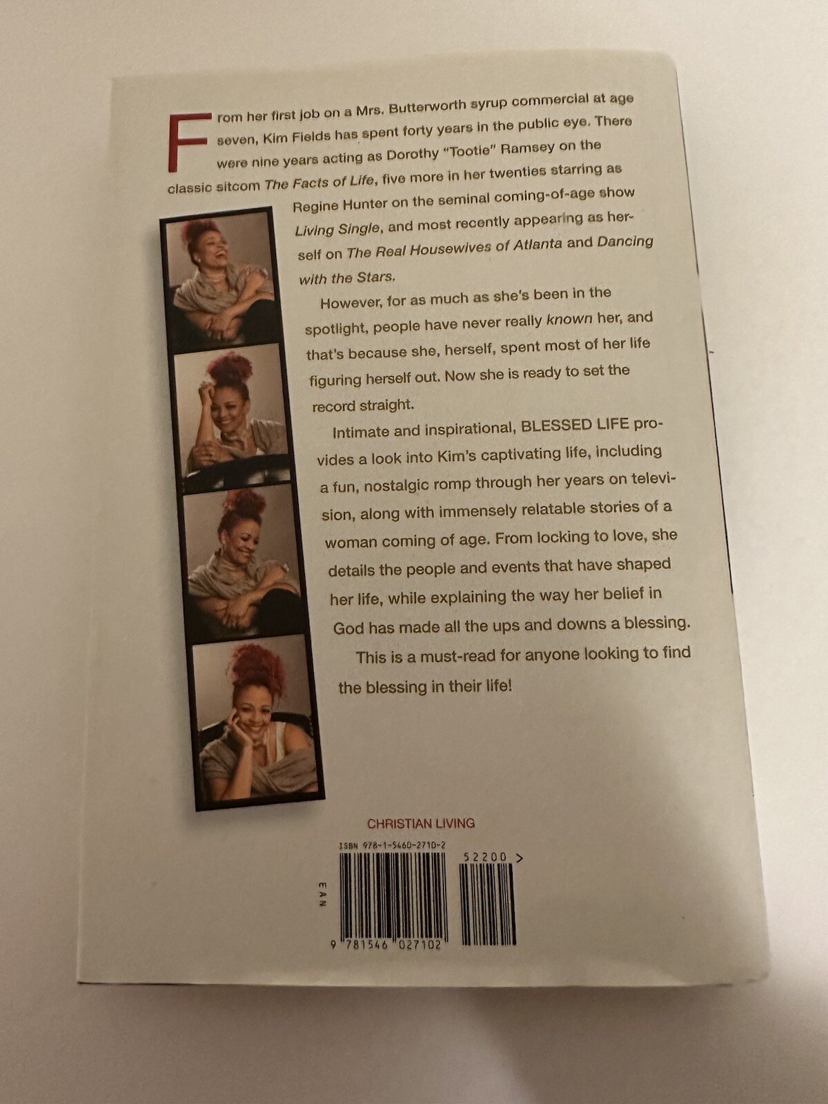 *SIGNED/AUTOGRAPHED Blessed Life by Kim Fields -HARDCOVER