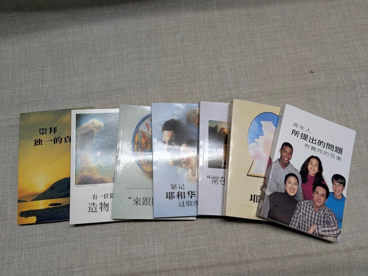 lot of 7 books CHINESE out of print WATCHTOWER jehovahs witnesses BIBLE mandarin