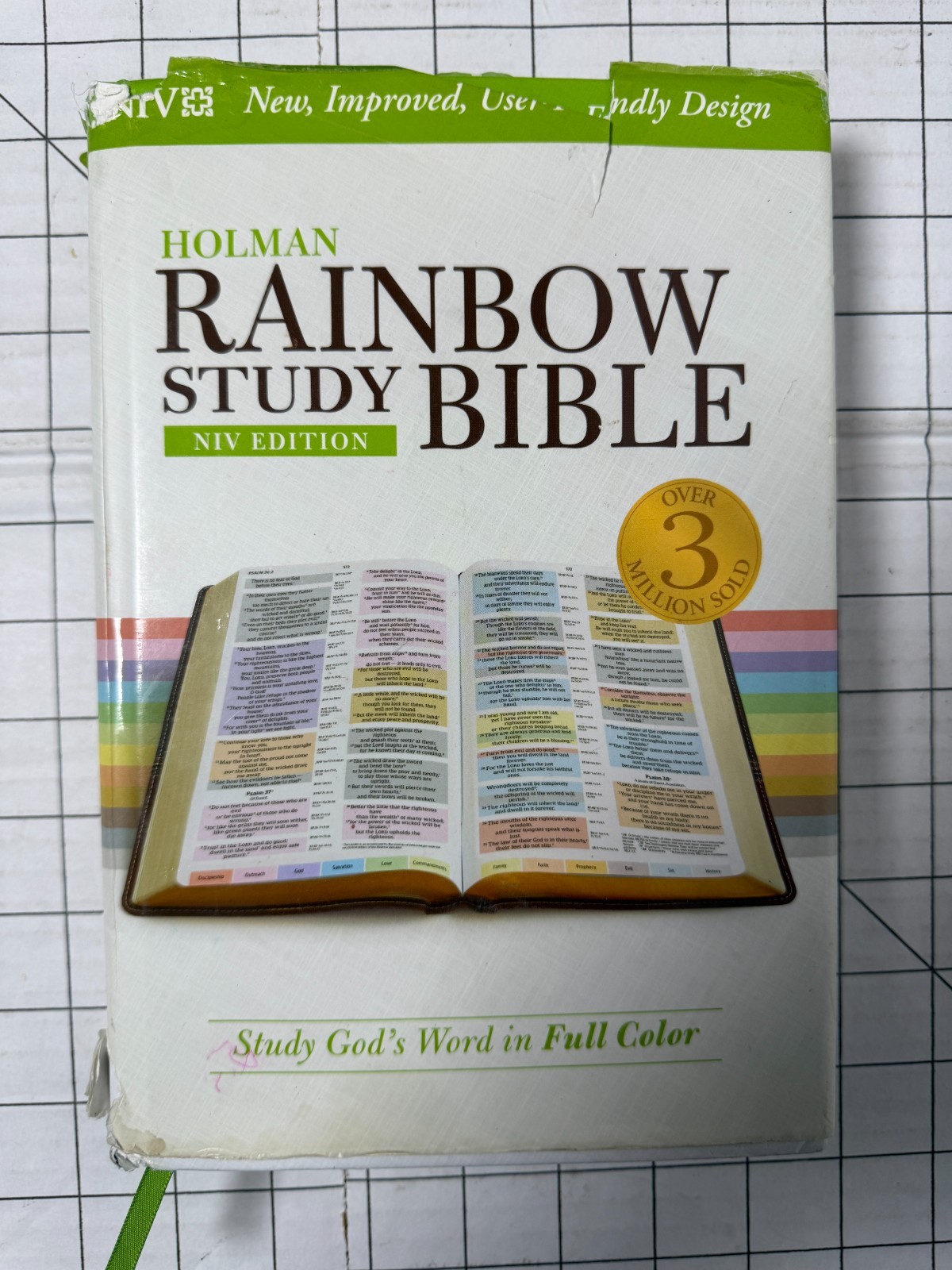 Holman Rainbow Study Bible NIV Edition 2015, HC/DJ Color Coded Ships Fast