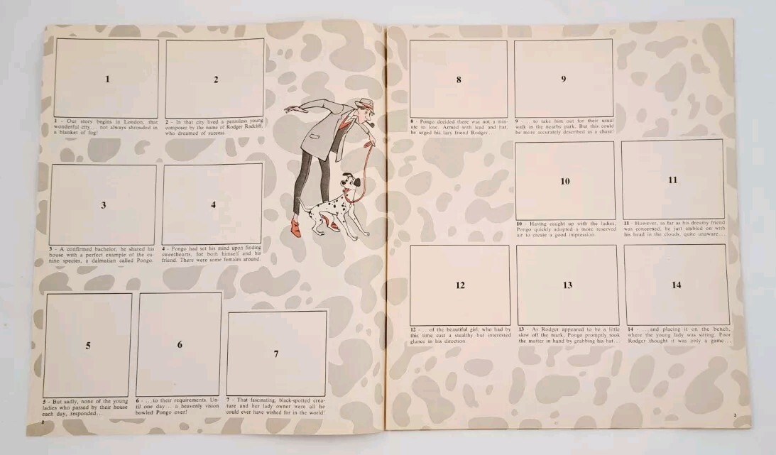 Vintage Walt Disney 101 Dalmatians Panini Sticker Book Lot Of 2 Booklets