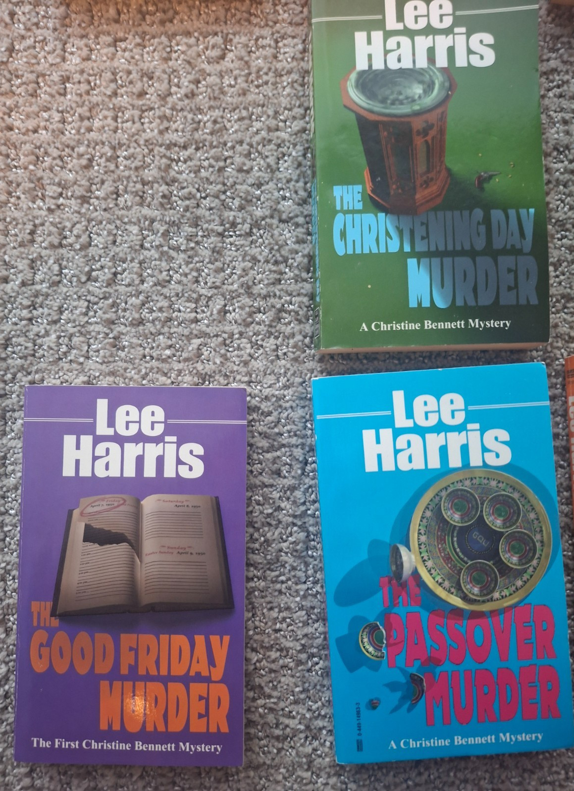 Lot of 7 Lee Harris Paperback Books Christine Bennett Mystery Murder Series