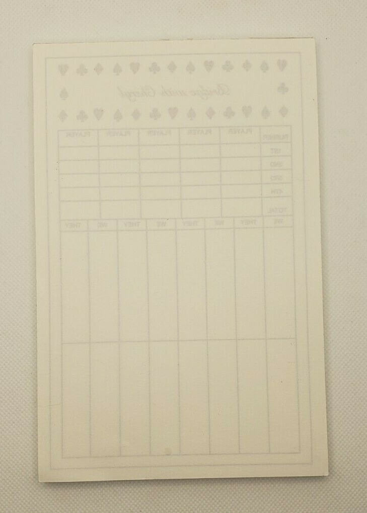 THE COMPLETE IDIOT’S GUIDE TO BRIDGE – PAPPERBACK – WITH 58 SHEET BRIDGE PAD