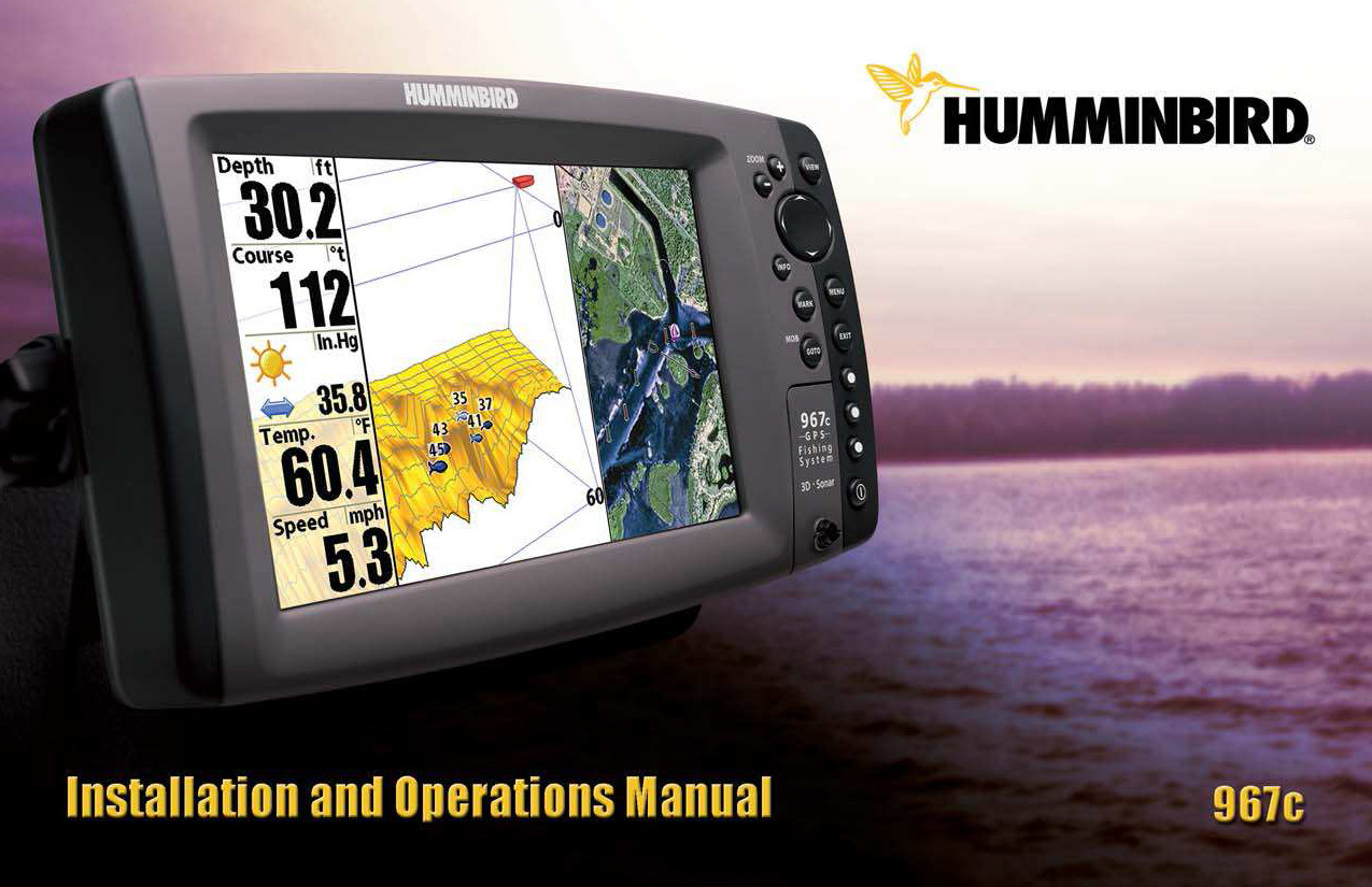Humminbird 967c Operators Manual User Instructions 142 Pages