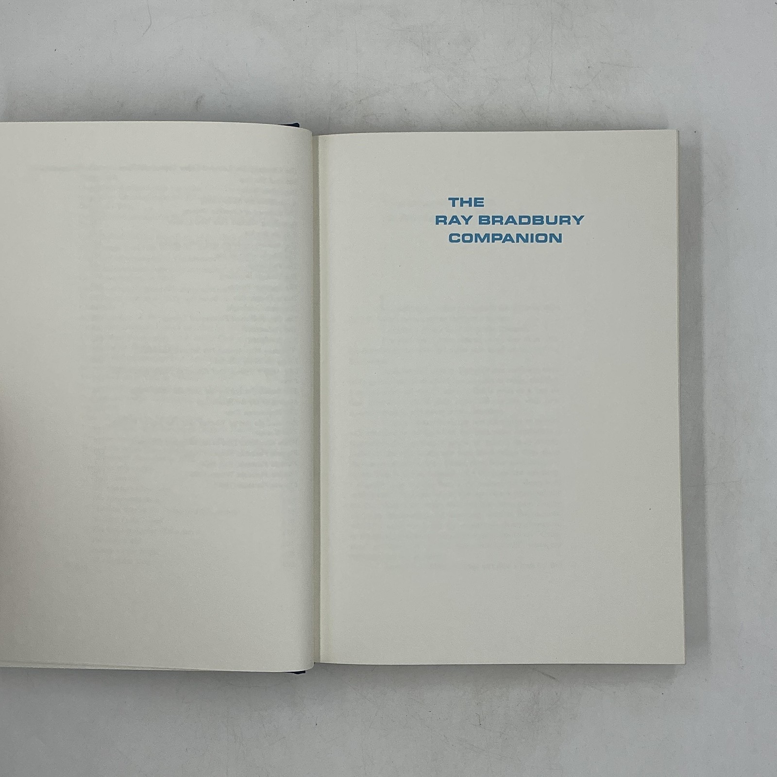 Vintage The Ray Bradbury Companion William F. Nolan Gale Blue HC Slipcase USA