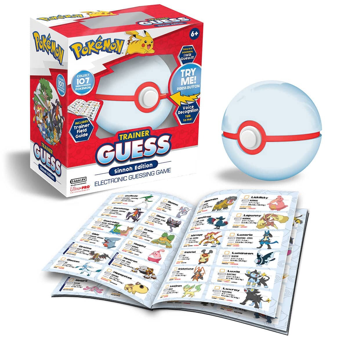 Pokémon Trainer Challenge Guess Sinnoh Toy Challenging Family Board Game