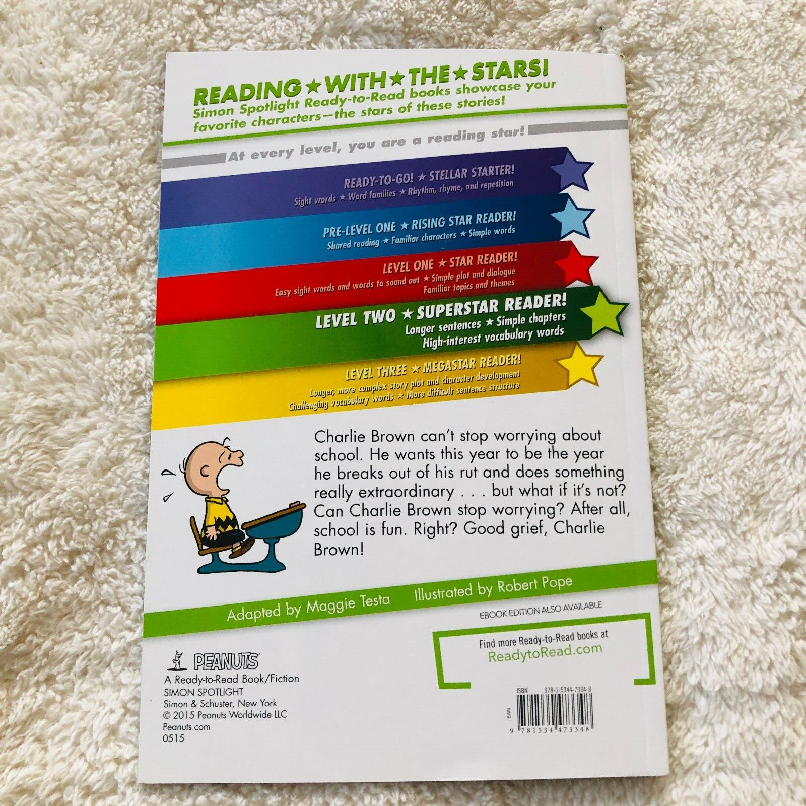Two READY TO READ Level Two PB Books Henry and Mudge Charlie Brown NEW