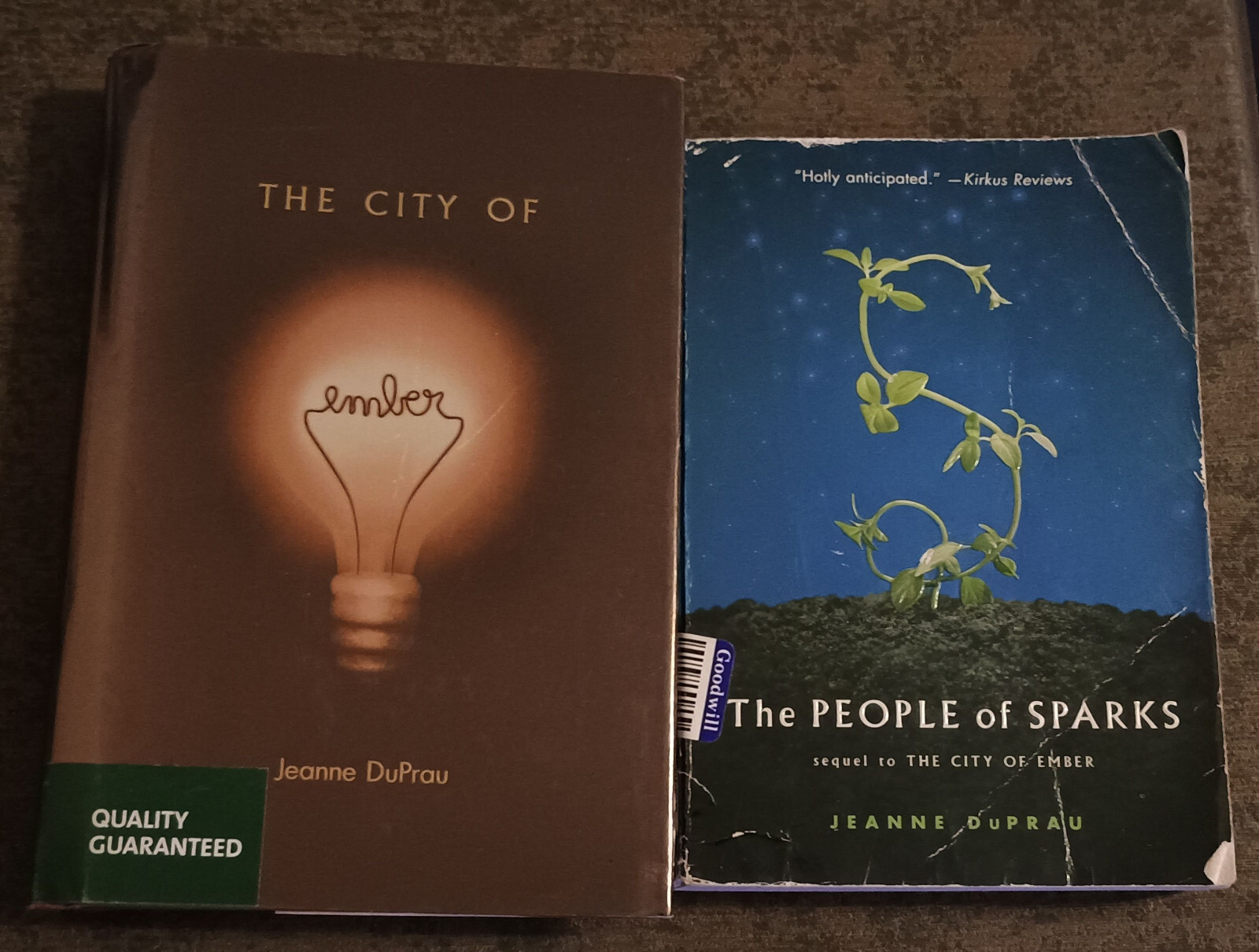 City of Ember + People of Sparks by Jeanne DuPrau book lot