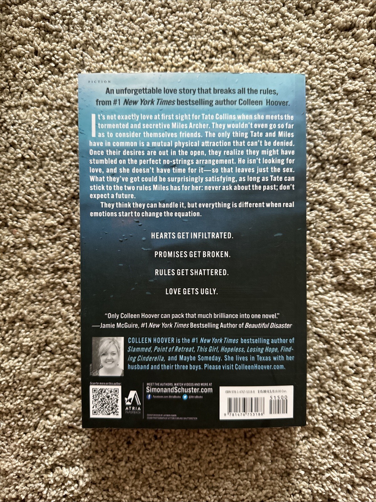 Ugly Love : A Novel by Colleen Hoover (2014, Trade Paperback)