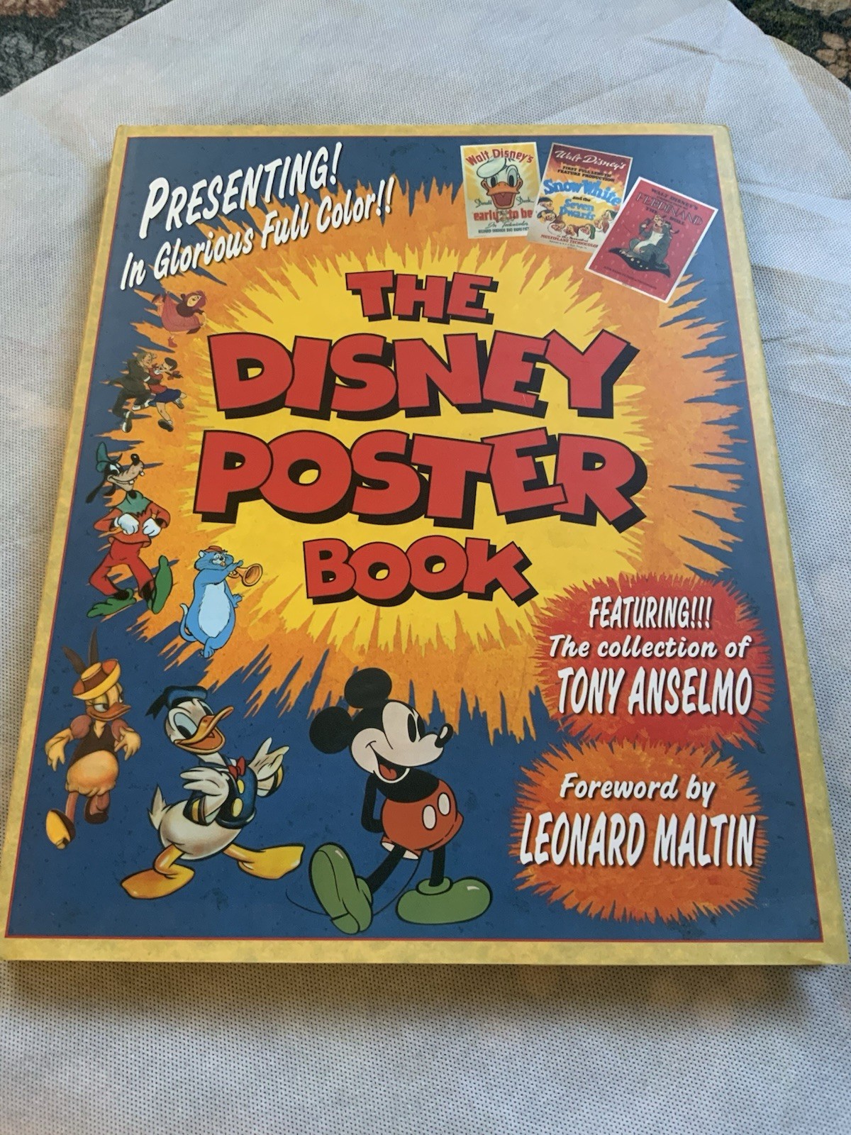 The Disney Poster Book Featuring the Collection of Tony Anselmo HC New 1st Ed.