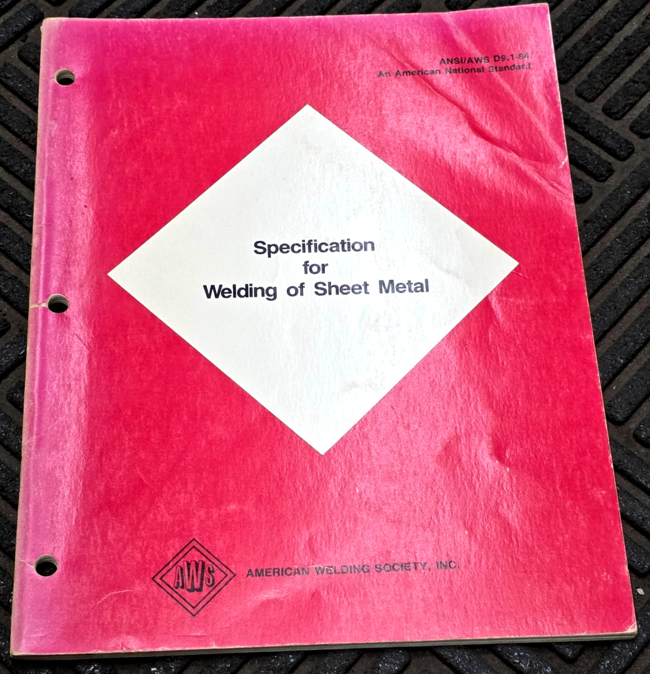 AWS D9.1 Specification for Welding of Sheet Metal 1984 ANSI/AWS D9.1-84