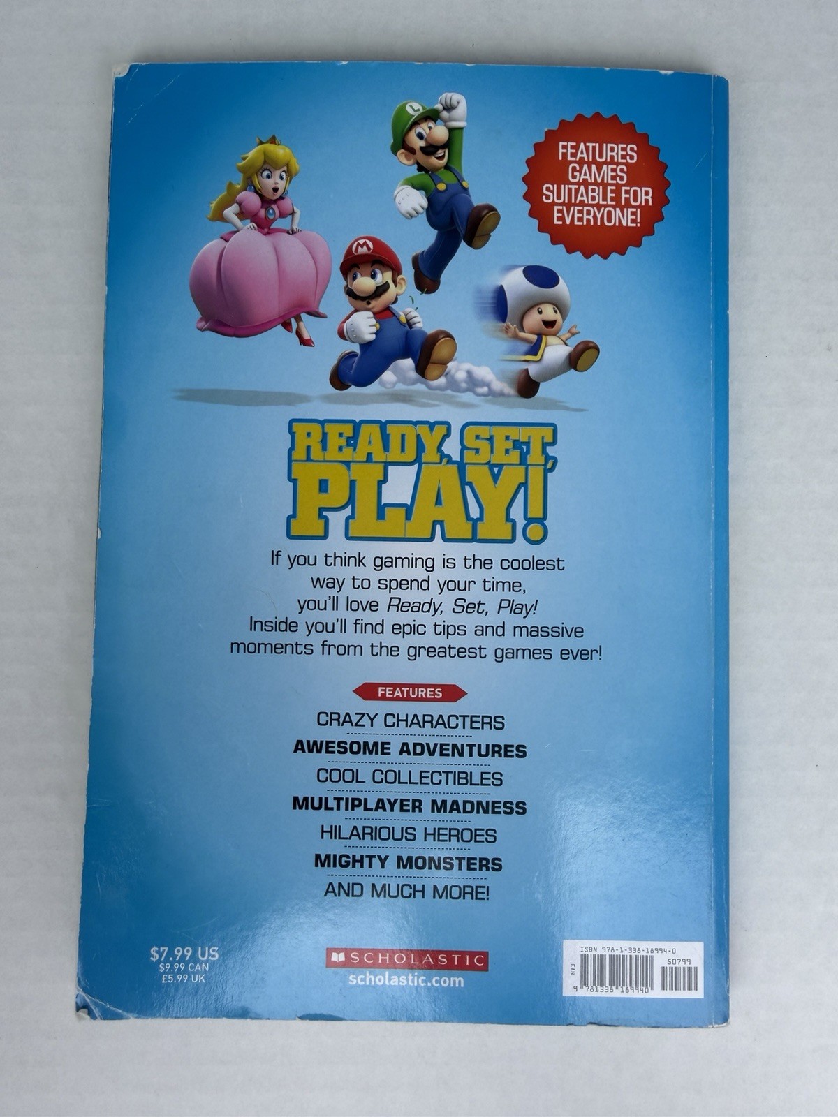 Scholastic Game On! Ready, Set, Play! Paperback Ages 9-12