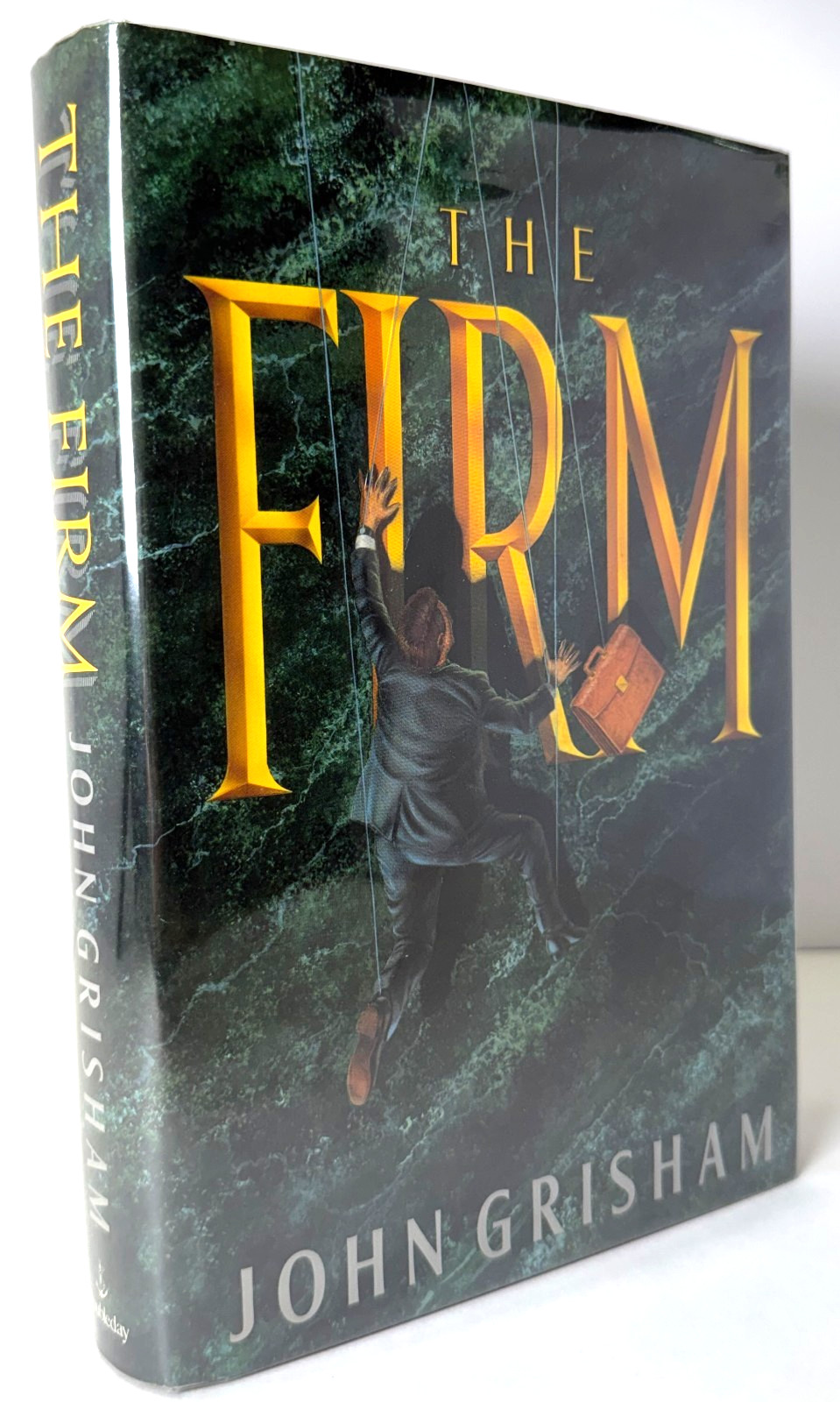 The Firm FLAT SIGNED by John Grisham 1991 HCDJ 3rd printing in Mylar, Very Good
