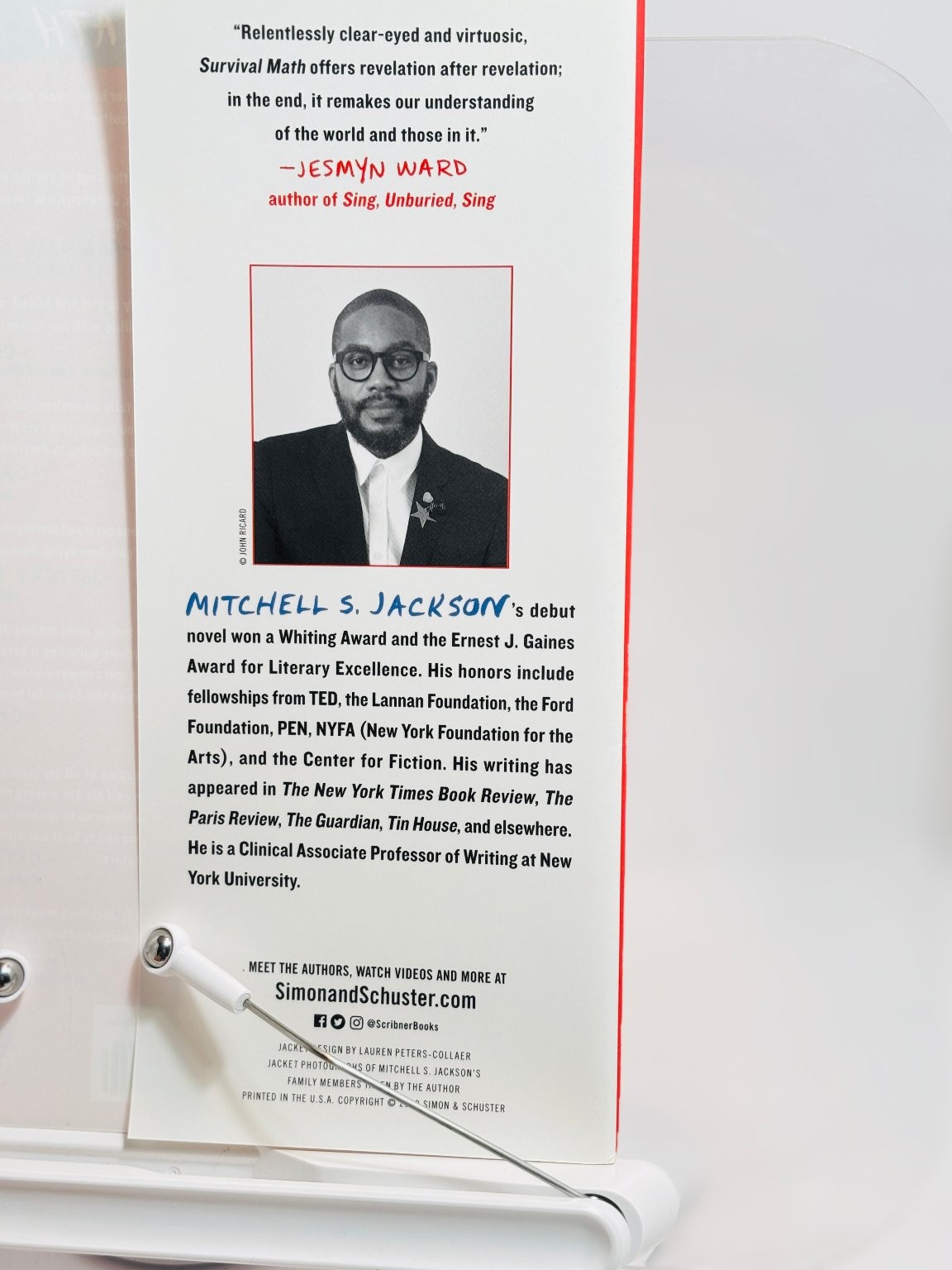 Survival Math Mitchell S. Jackson 2019 First Edition Nonfiction Scribner