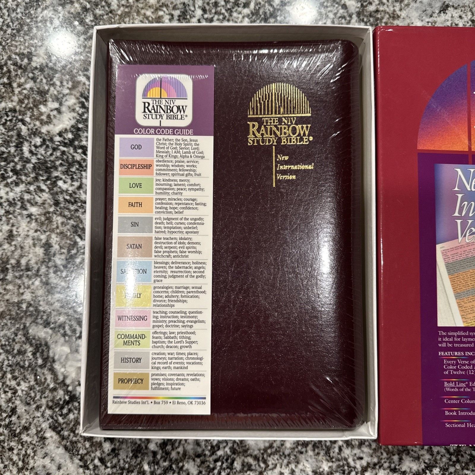 The Rainbow Study Bible New International Version Brand New Factory Sealed