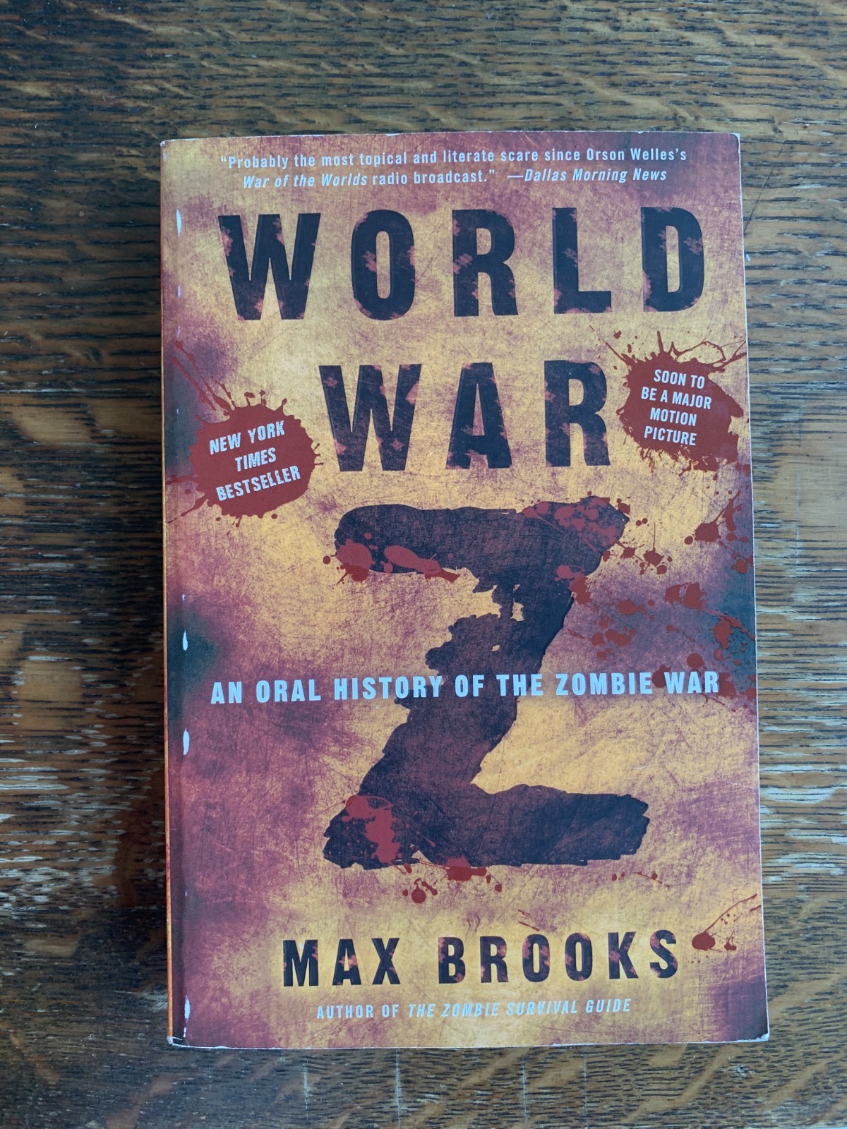 World War Z: An Oral History of the Zombie War by Brooks, Max – VERY GOOD