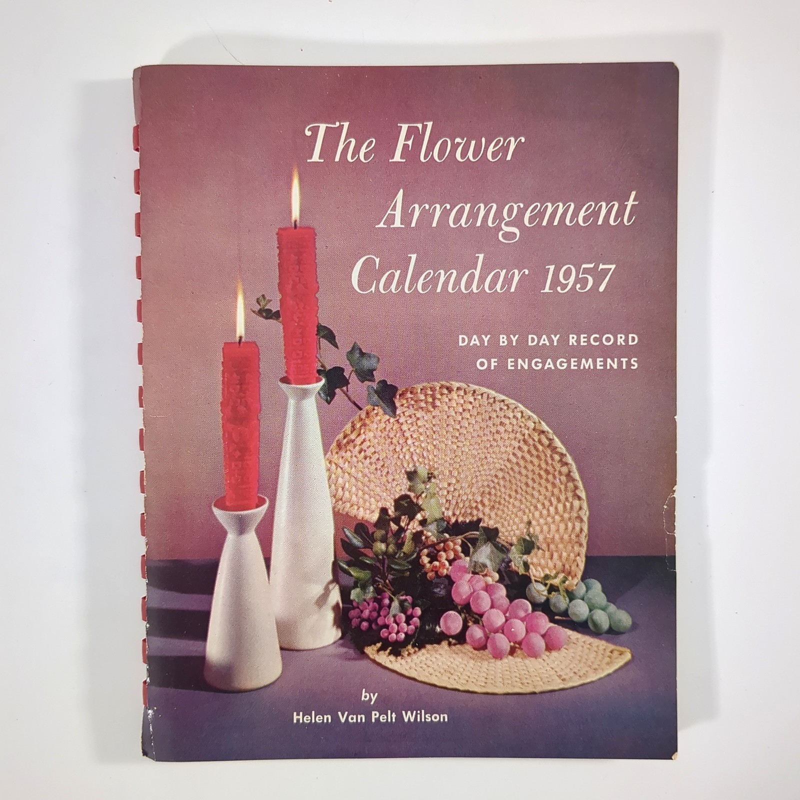 Flower Arrangement Calendar 1957 Floral Design Planner Box Helen Van Pelt Wilson
