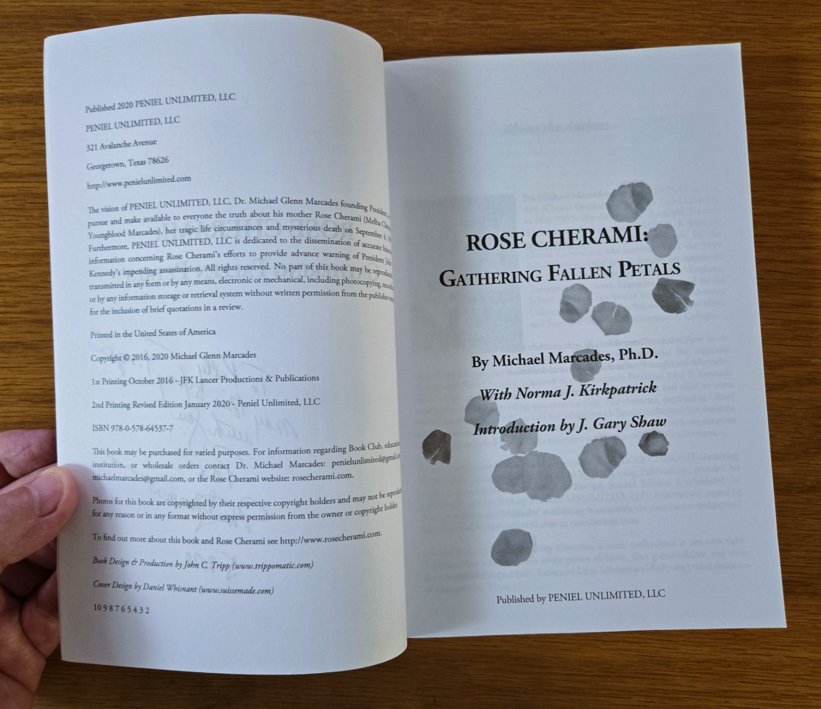Rose Cherami: Gathering Fallen Petals by Michael Marcades SIGNED – VERY GOOD